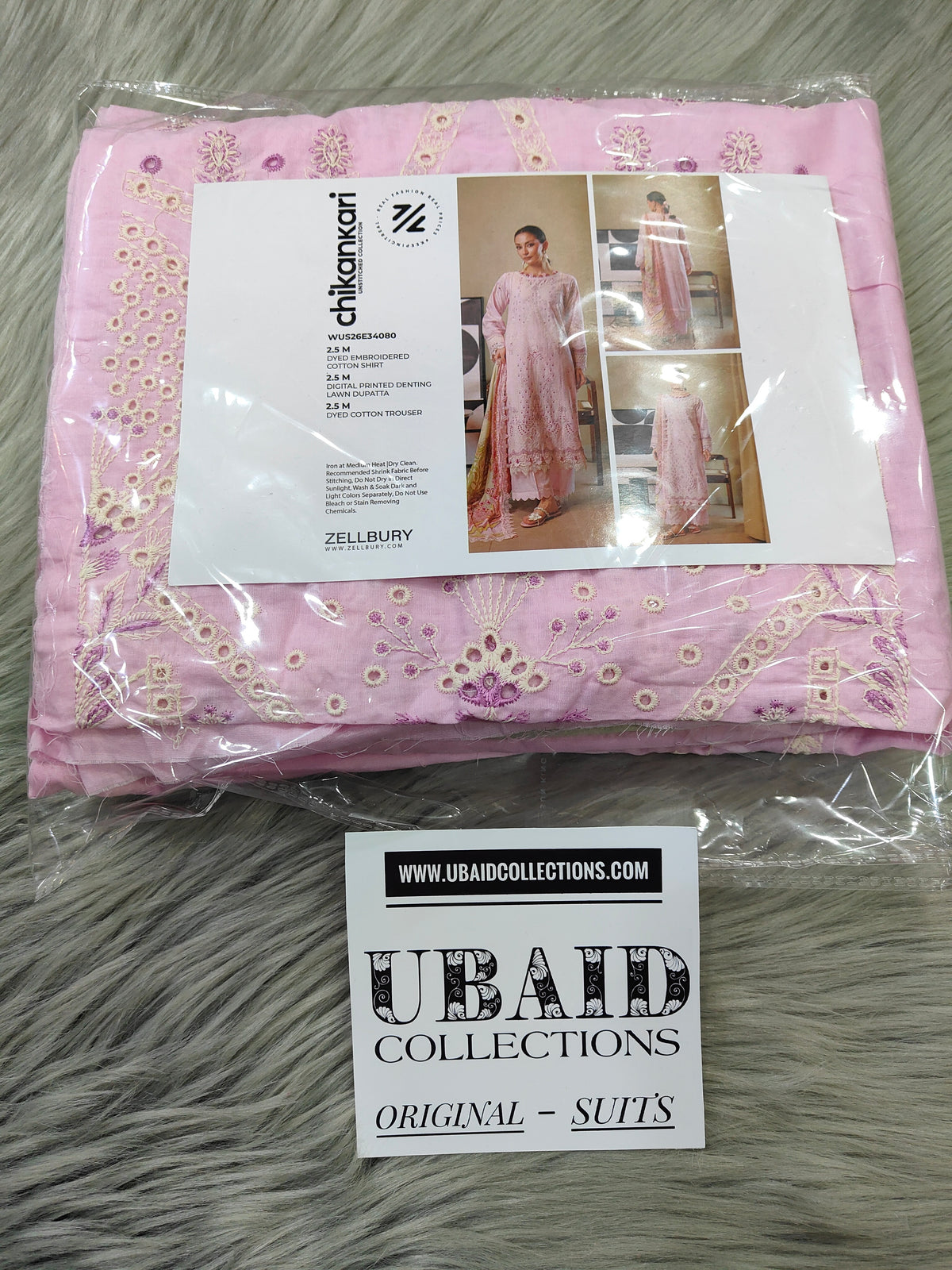 [ SUIT E ] - ZELLBURY CHIKANKARI LAWN EMBROIDERED COLLECTION 2026