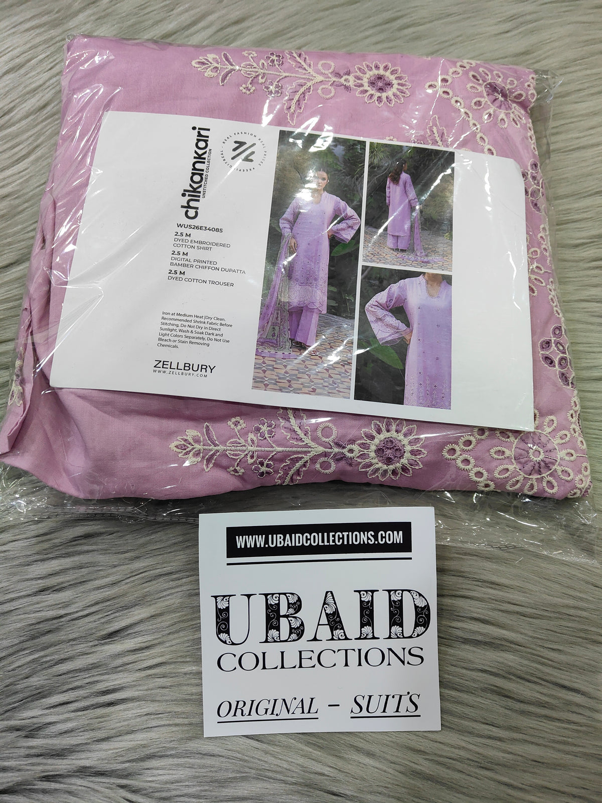 [ SUIT J ] - ZELLBURY CHIKANKARI LAWN EMBROIDERED COLLECTION 2026