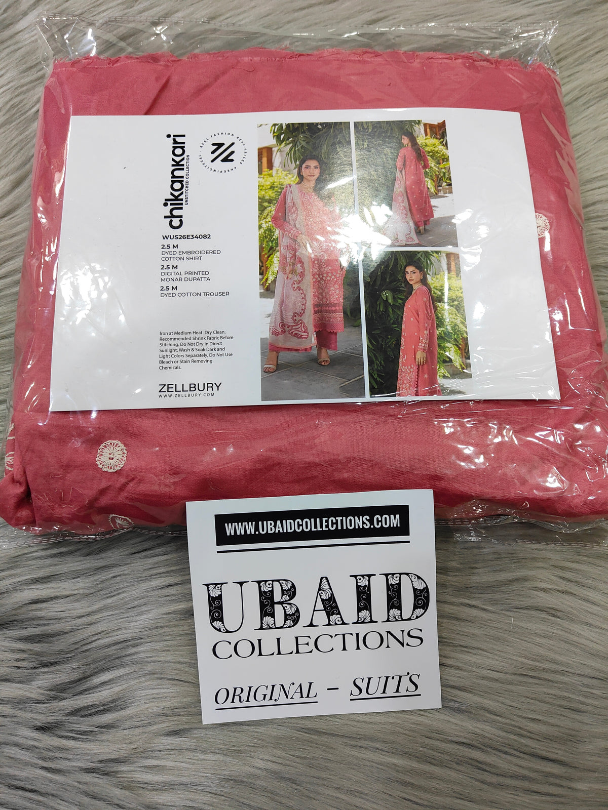 [ SUIT H ] - ZELLBURY CHIKANKARI LAWN EMBROIDERED COLLECTION 2026