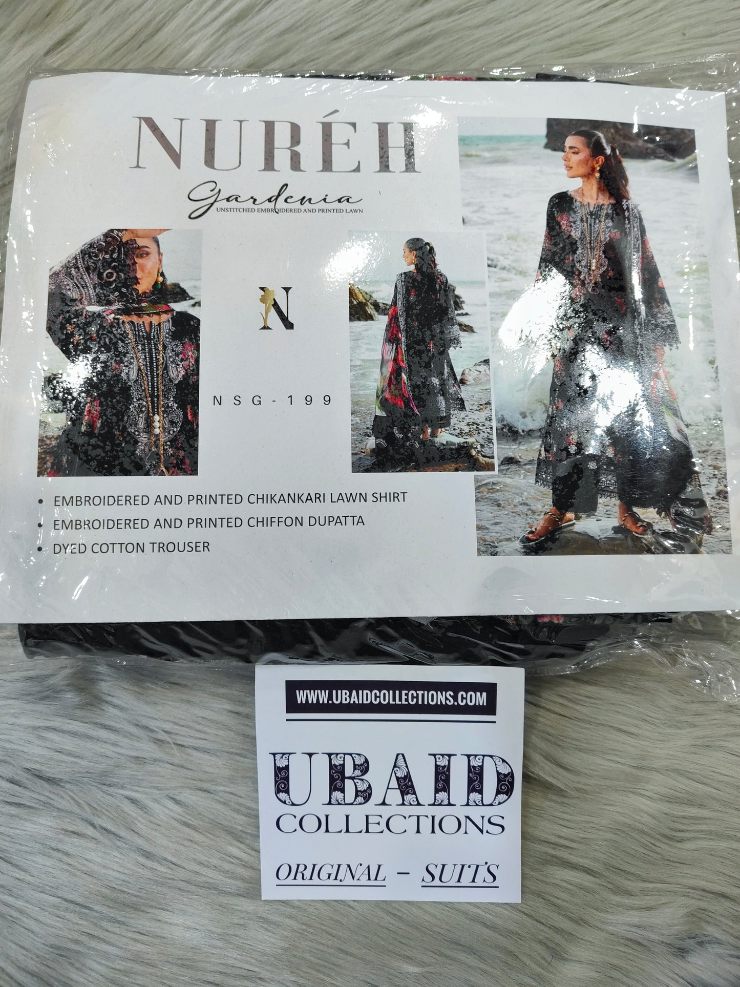 [ SUIT C ] - NUREH GARDENIA LAWN EMBROIDERED AND PRINTED 2026