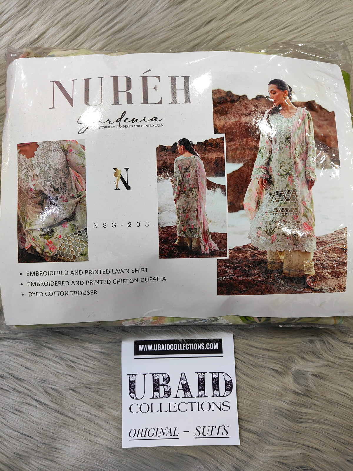 [ SUIT G ] - NUREH GARDENIA LAWN EMBROIDERED AND PRINTED 2026