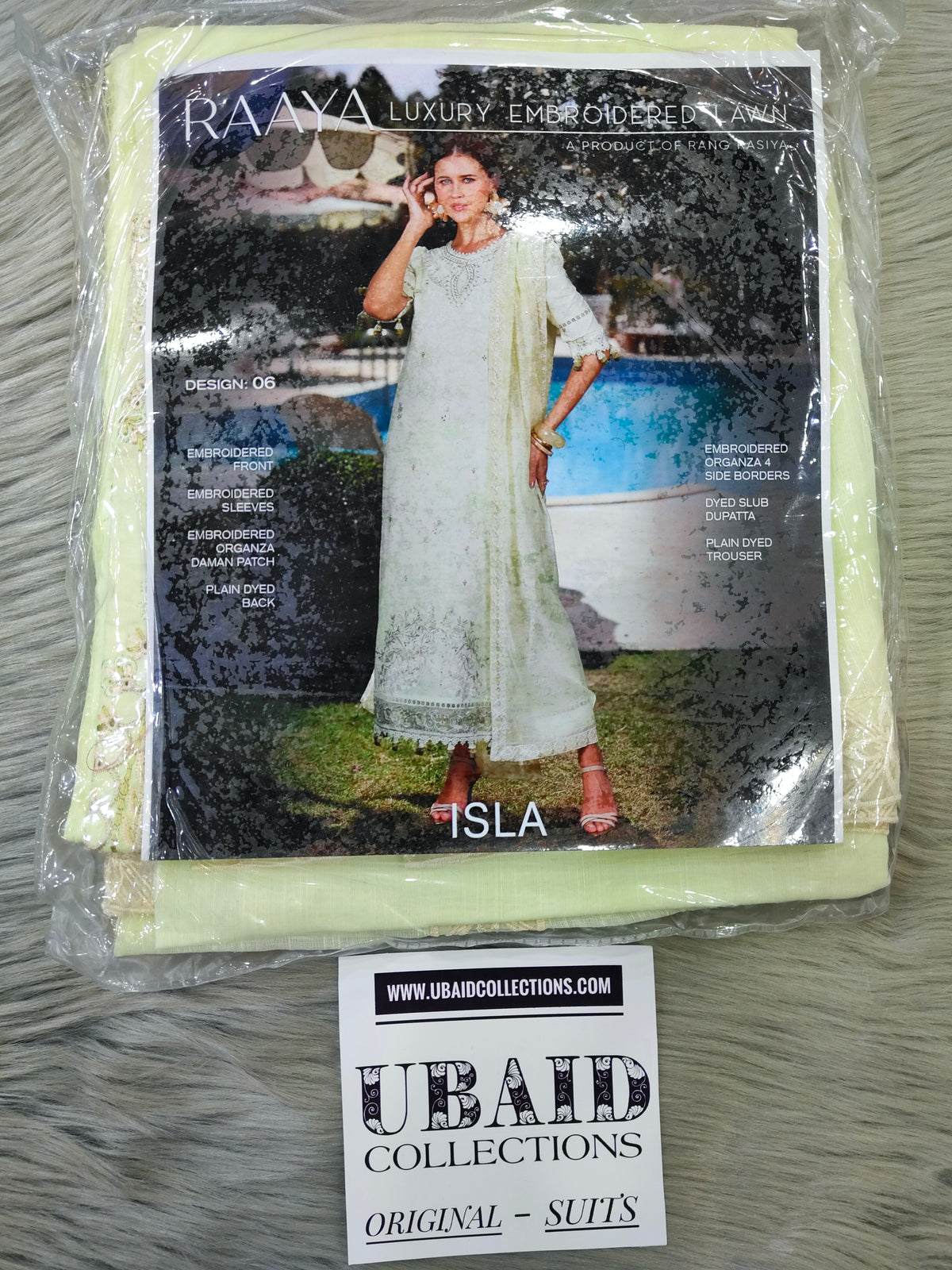 [ SUIT G ] - RAAYA LUXURY LAWN EMBROIDERED COLLECTION 2026