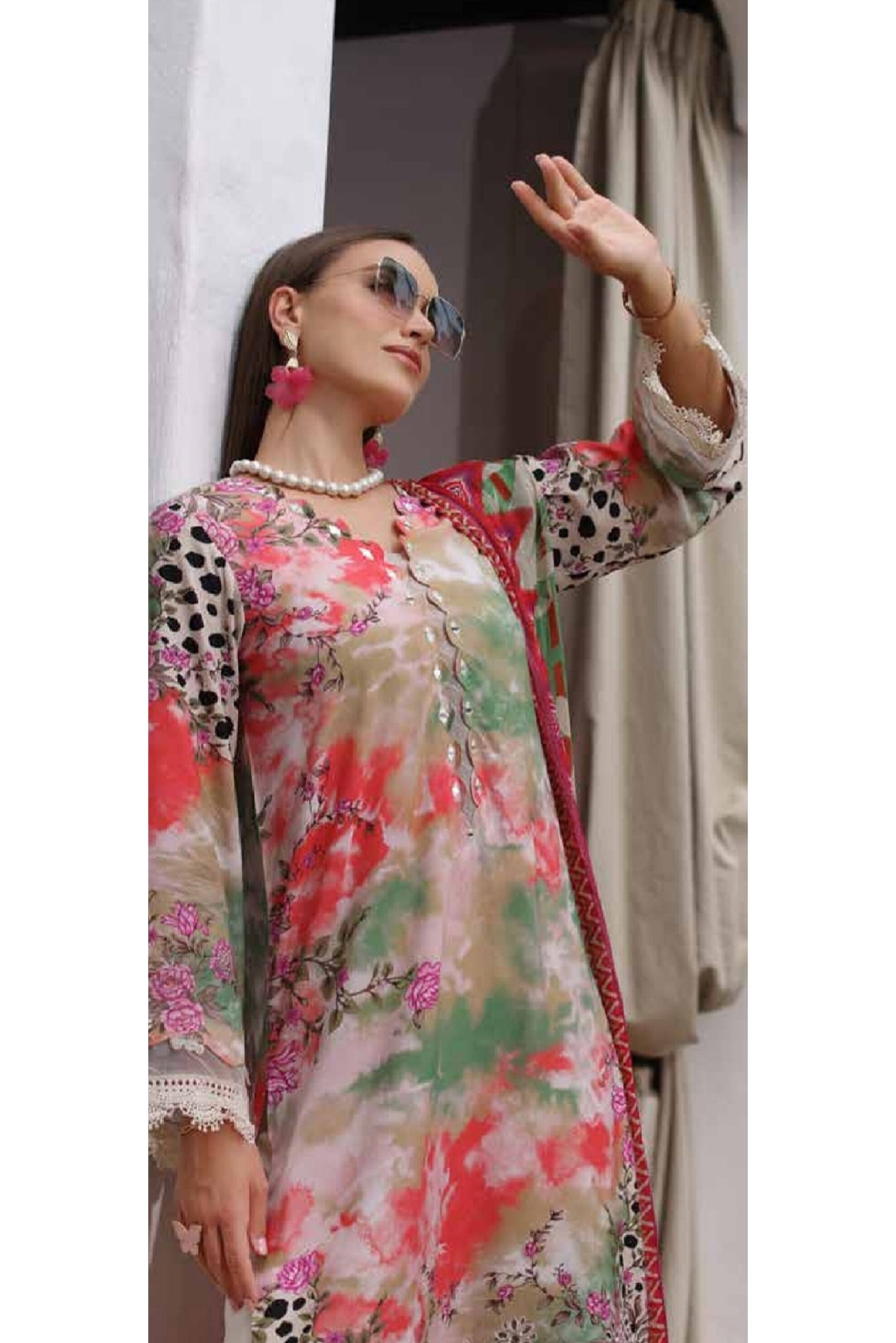 AAFREEN BY RIAZ ARTS EMBROIDERED CHIKANKARI VISCOSE WITH CHIFFON DUPATTA 2024 🌸