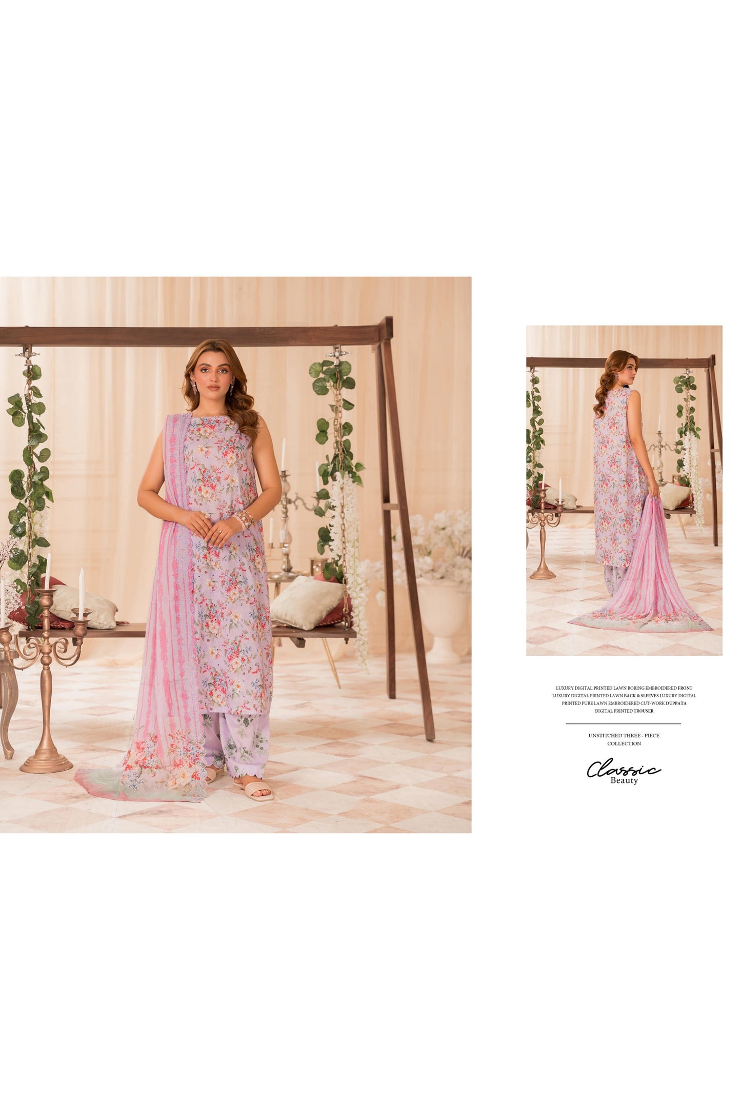 GULJEE ZIVA EMBROIDERED PREMIUM LUXURY LAWN 24 🌸🌸🌸