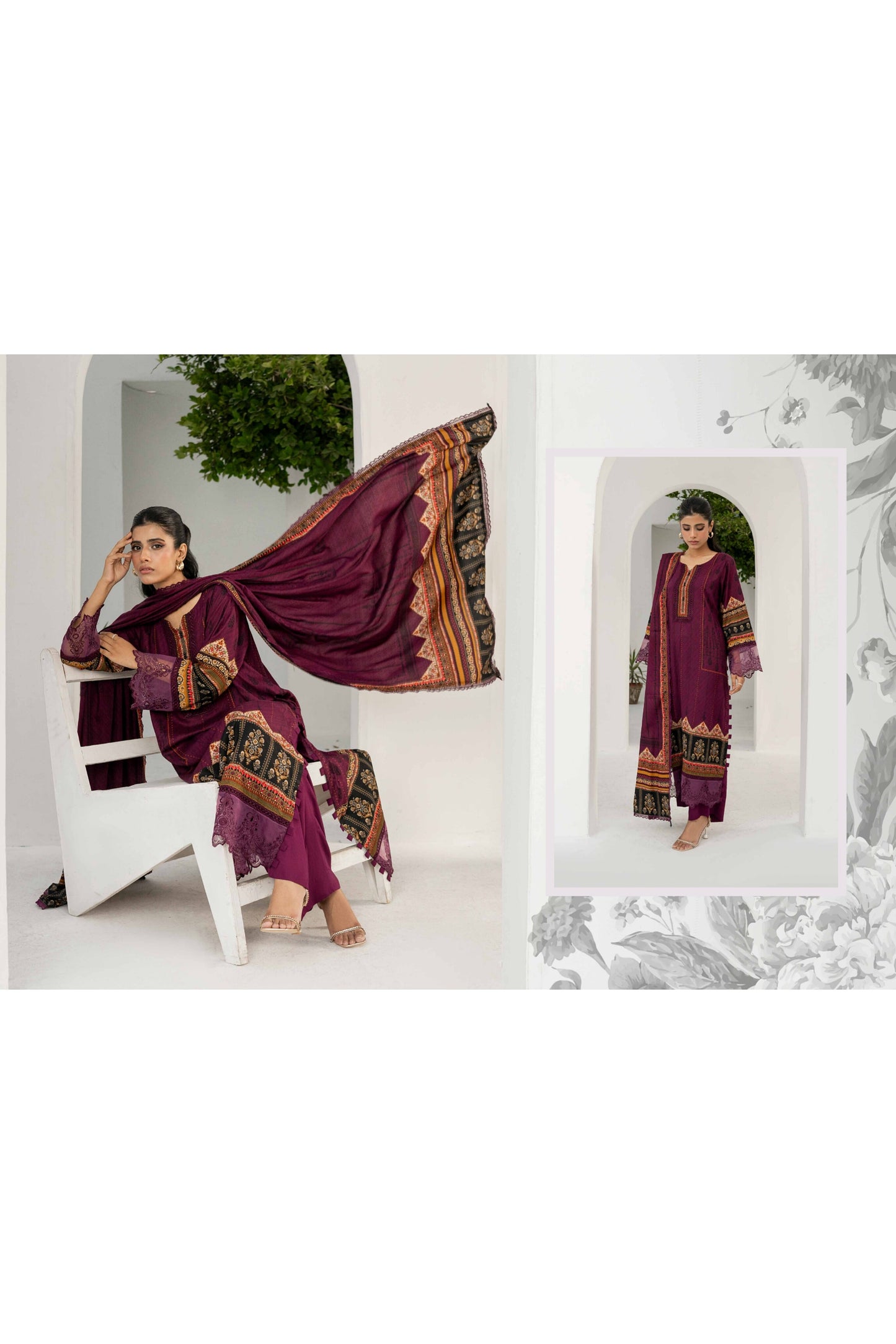 FIRDOUS RESHAM LINEN COLLECTION 24