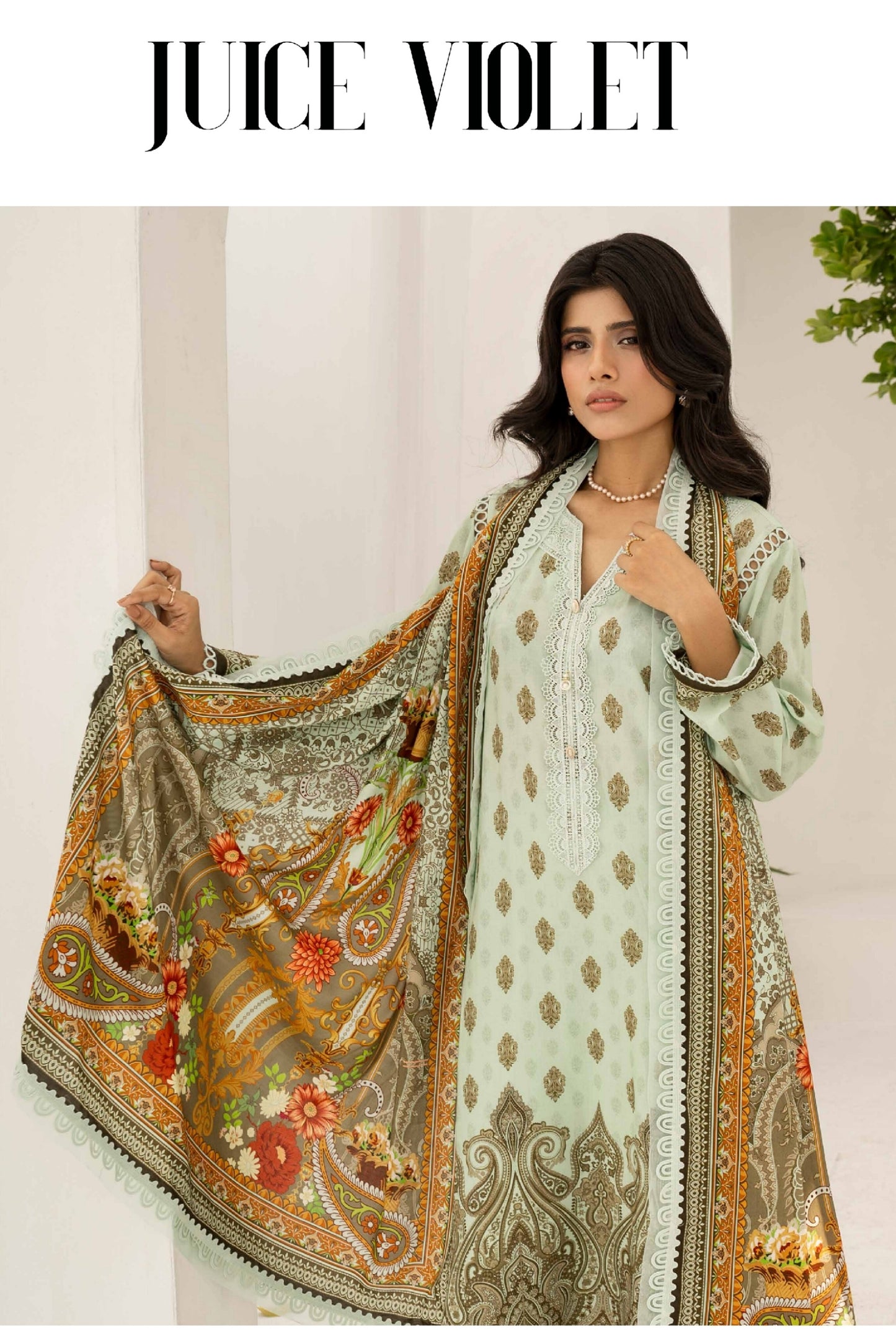 FIRDOUS RESHAM LINEN COLLECTION 24