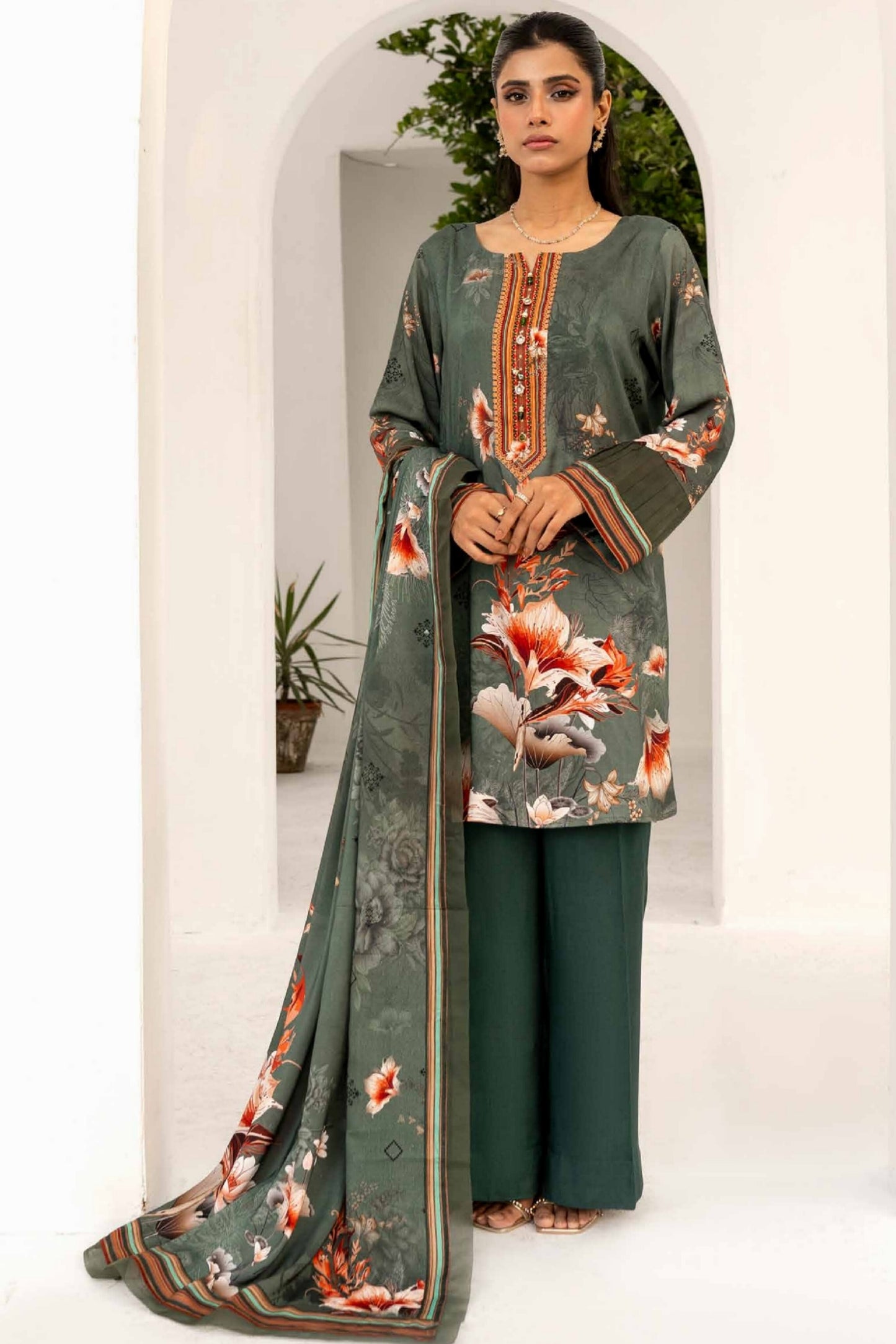 FIRDOUS RESHAM LINEN COLLECTION 24