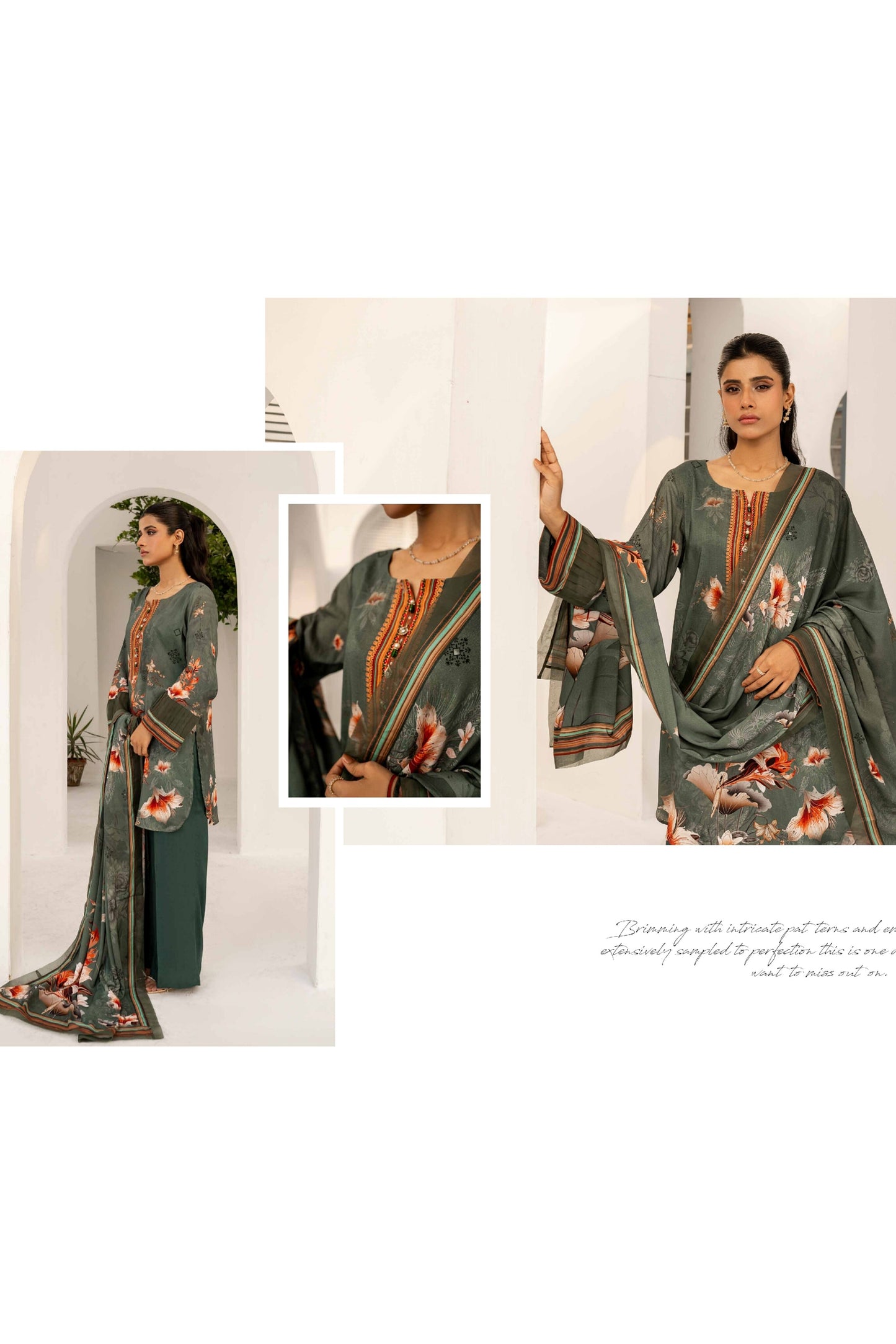 FIRDOUS RESHAM LINEN COLLECTION 24