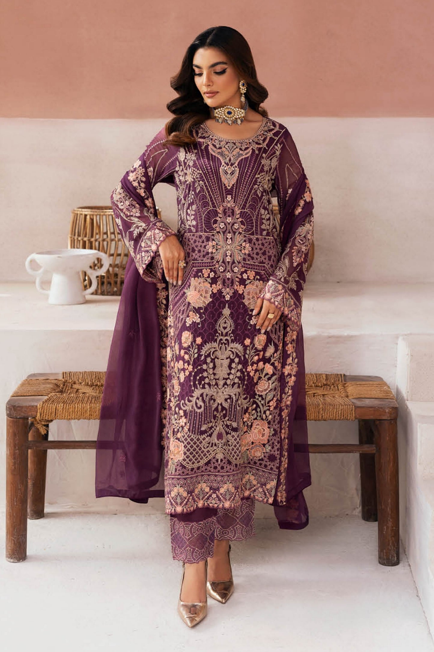 RAMSHA ARZOO CHIFFON COLLECTION VOL 1 2024