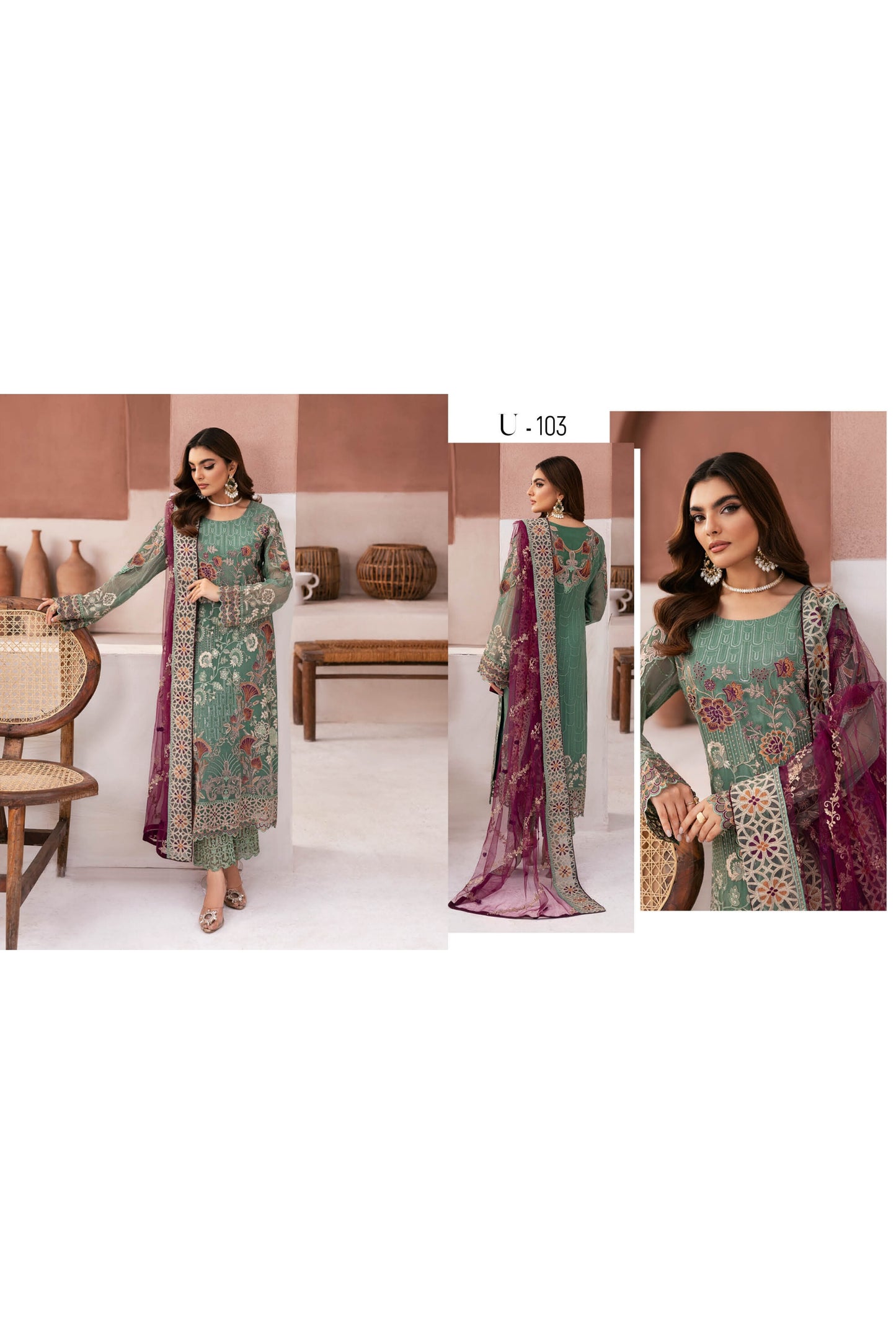 RAMSHA ARZOO CHIFFON COLLECTION VOL 1 2024