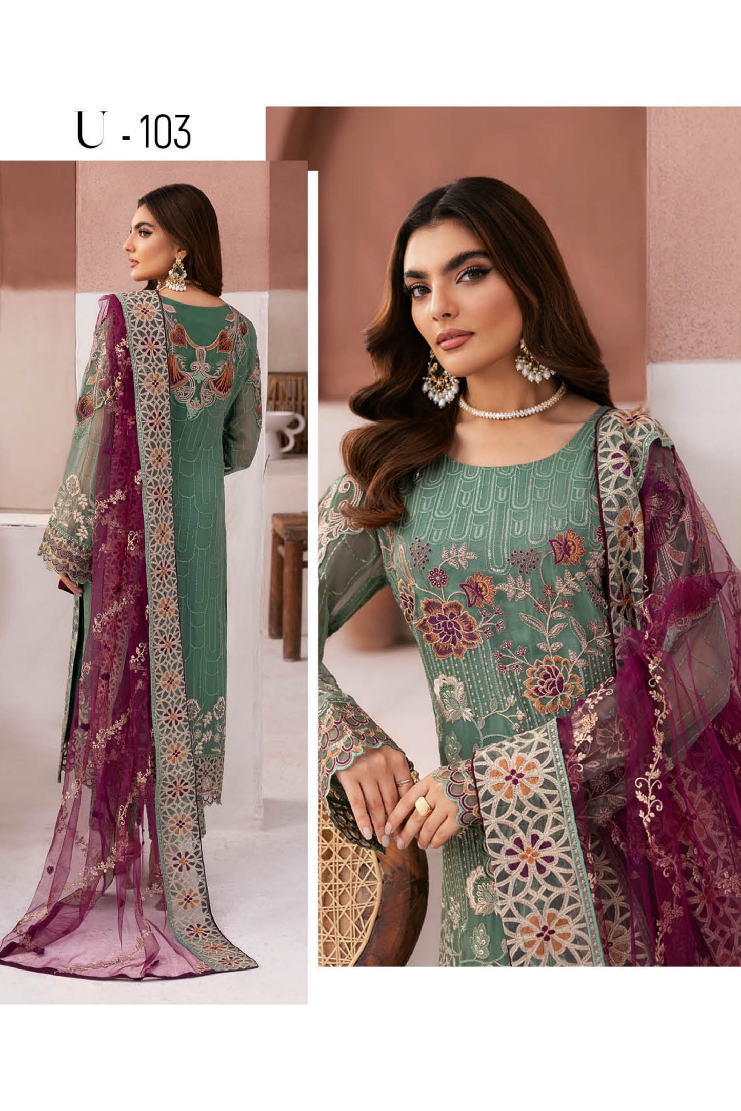 RAMSHA ARZOO CHIFFON COLLECTION VOL 1 2024