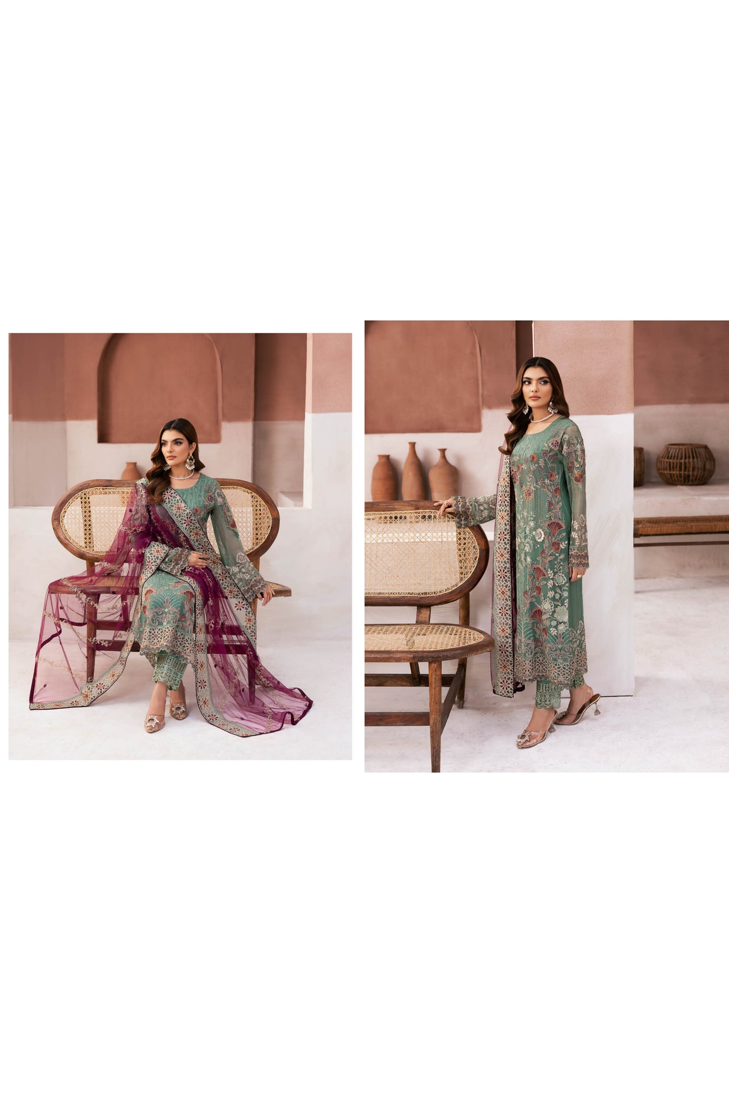 RAMSHA ARZOO CHIFFON COLLECTION VOL 1 2024