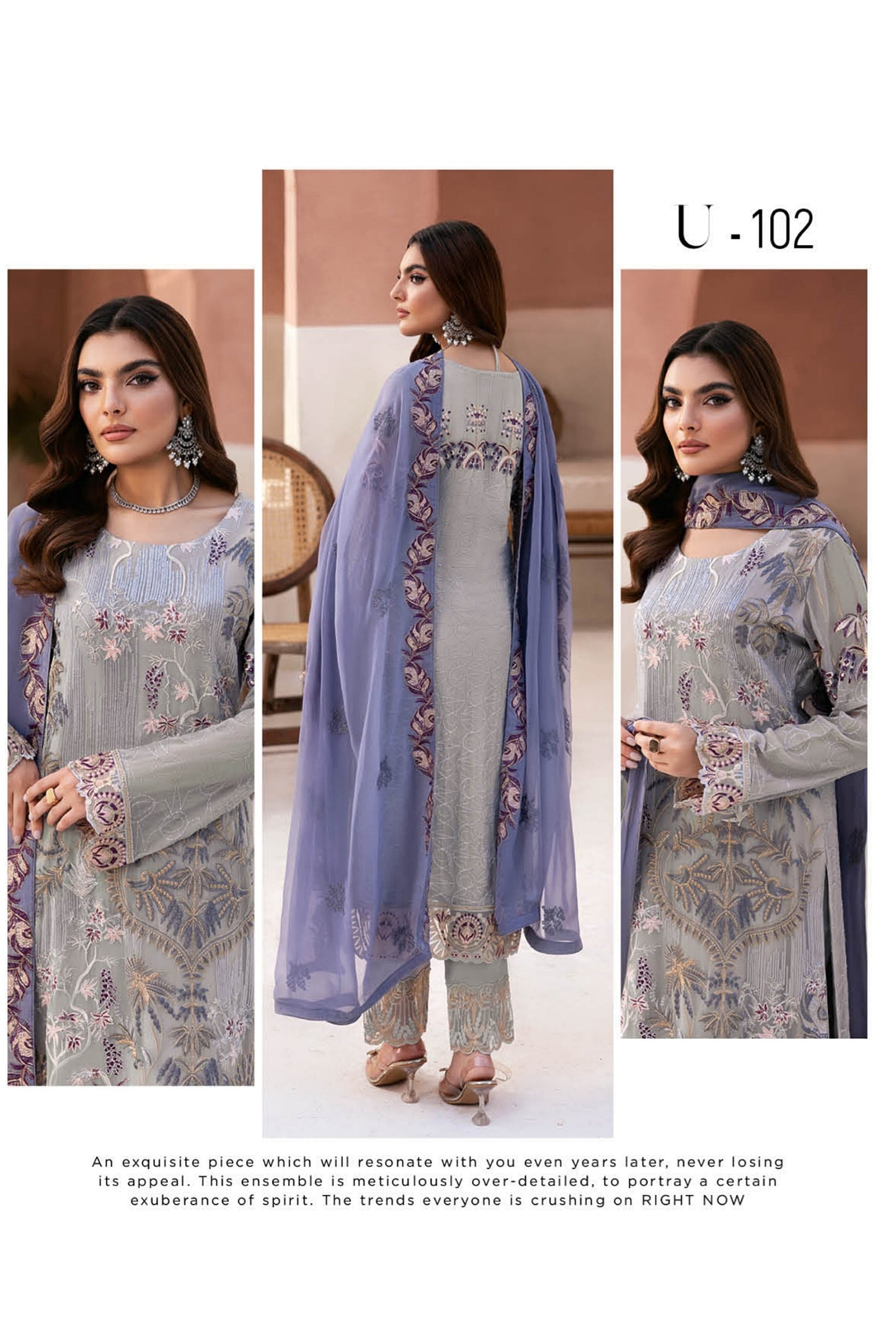 RAMSHA ARZOO CHIFFON COLLECTION VOL 1 2024