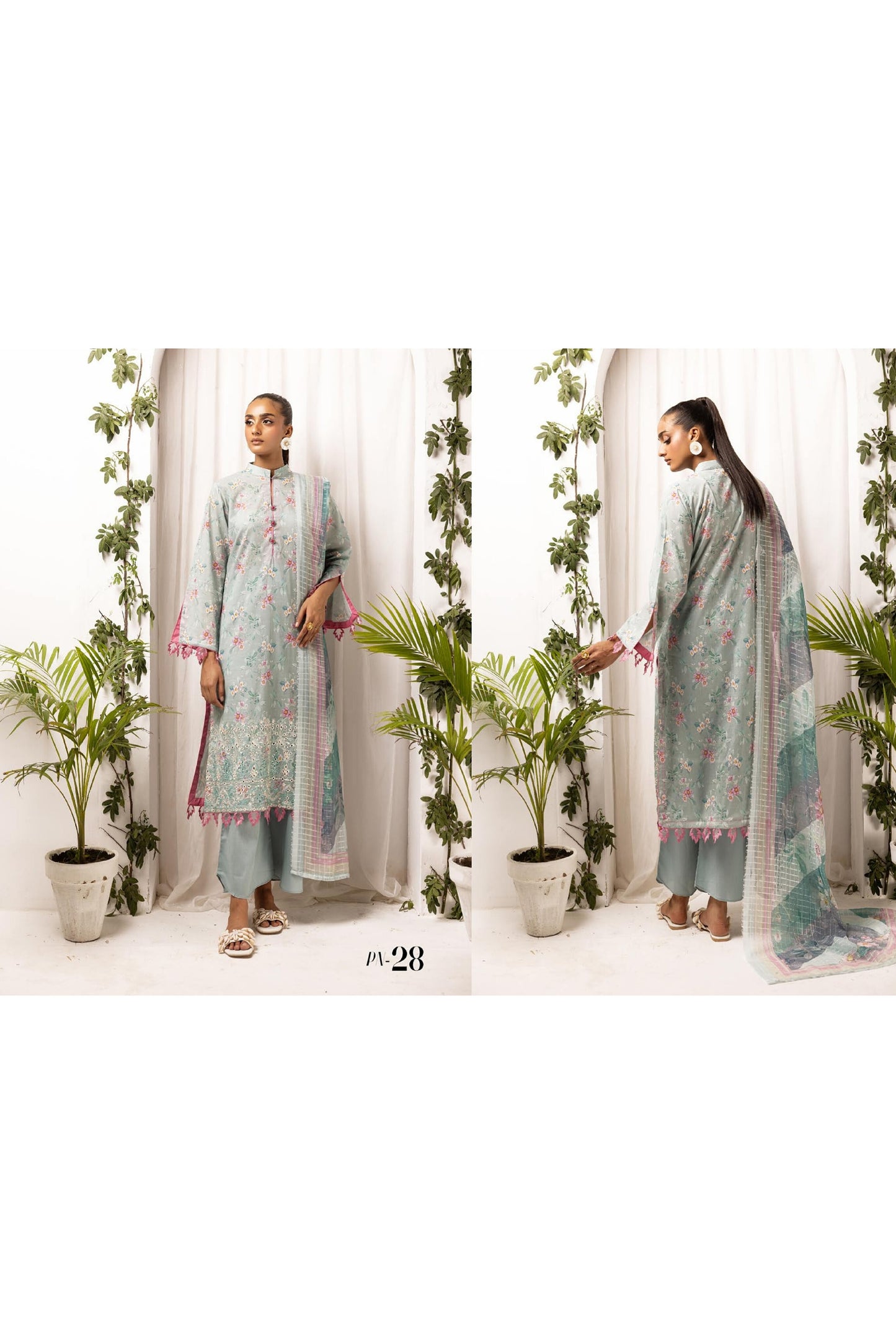 PRINTKARI BY NUR CHIKANKARI EMBROIDERED LAWN 2024 🌸🌸