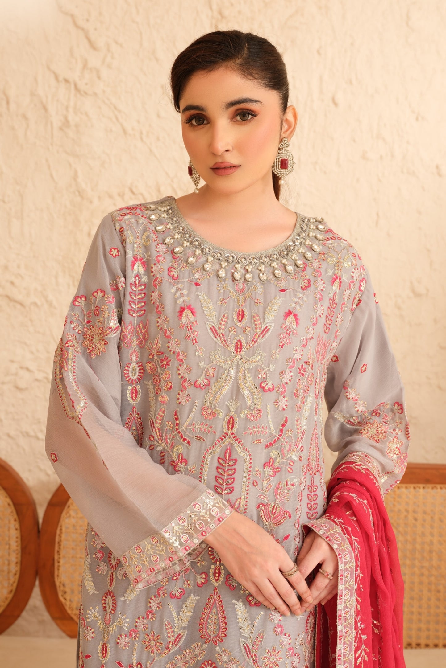 JANAM BY POSHAK SEMI STITCHED CHIFFON COLLECTION 2024