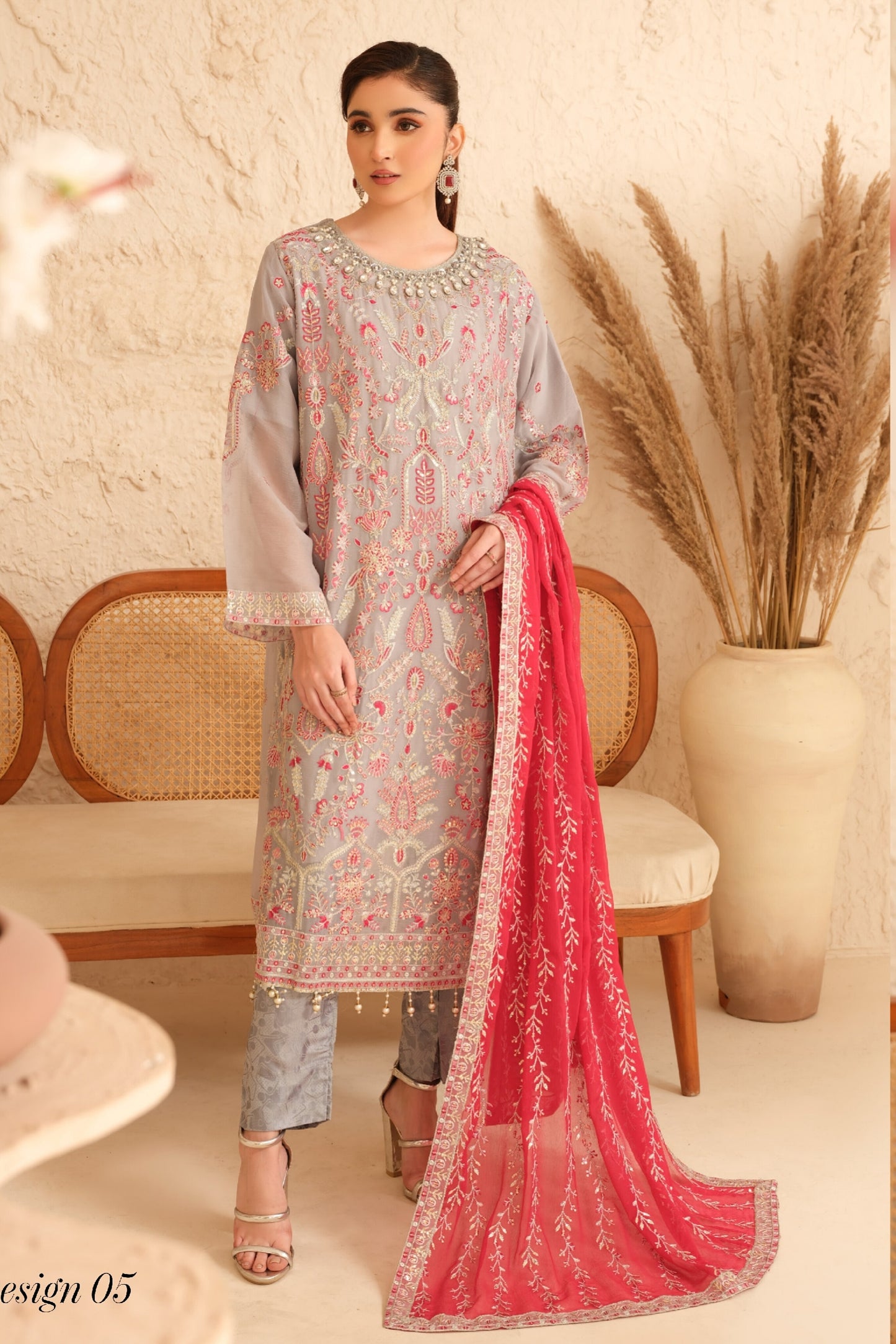 JANAM BY POSHAK SEMI STITCHED CHIFFON COLLECTION 2024