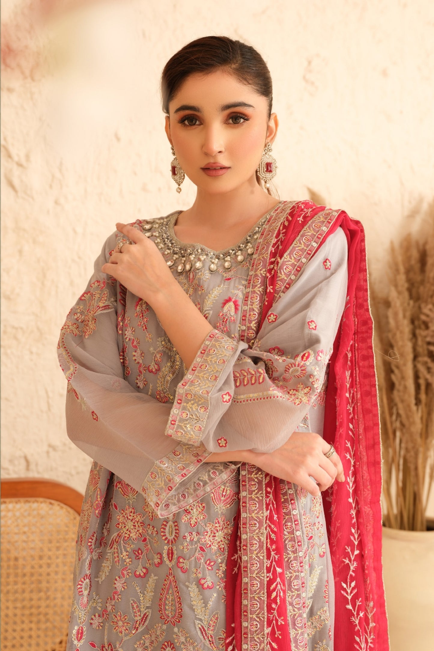 JANAM BY POSHAK SEMI STITCHED CHIFFON COLLECTION 2024