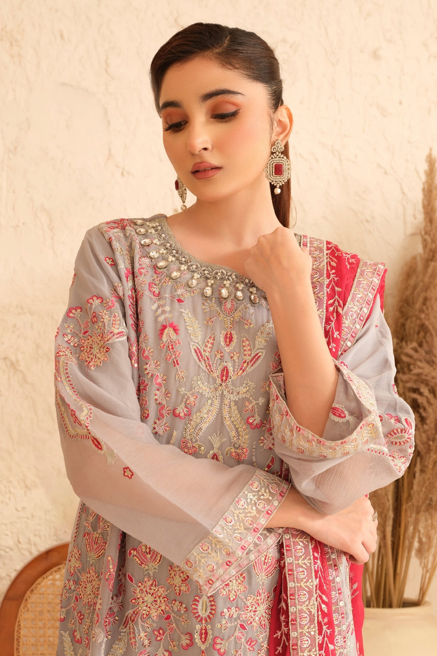 JANAM BY POSHAK SEMI STITCHED CHIFFON COLLECTION 2024