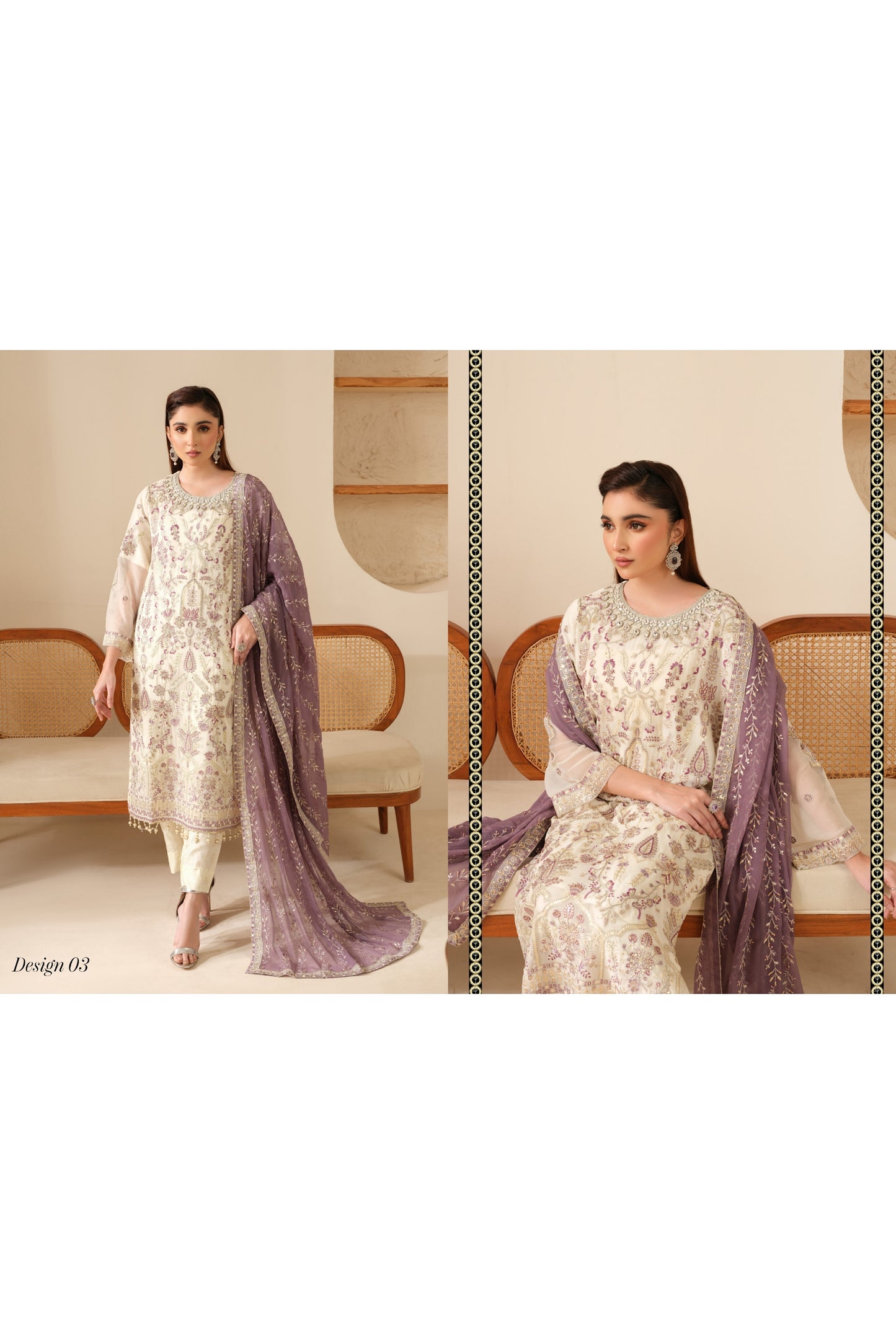 JANAM BY POSHAK SEMI STITCHED CHIFFON COLLECTION 2024