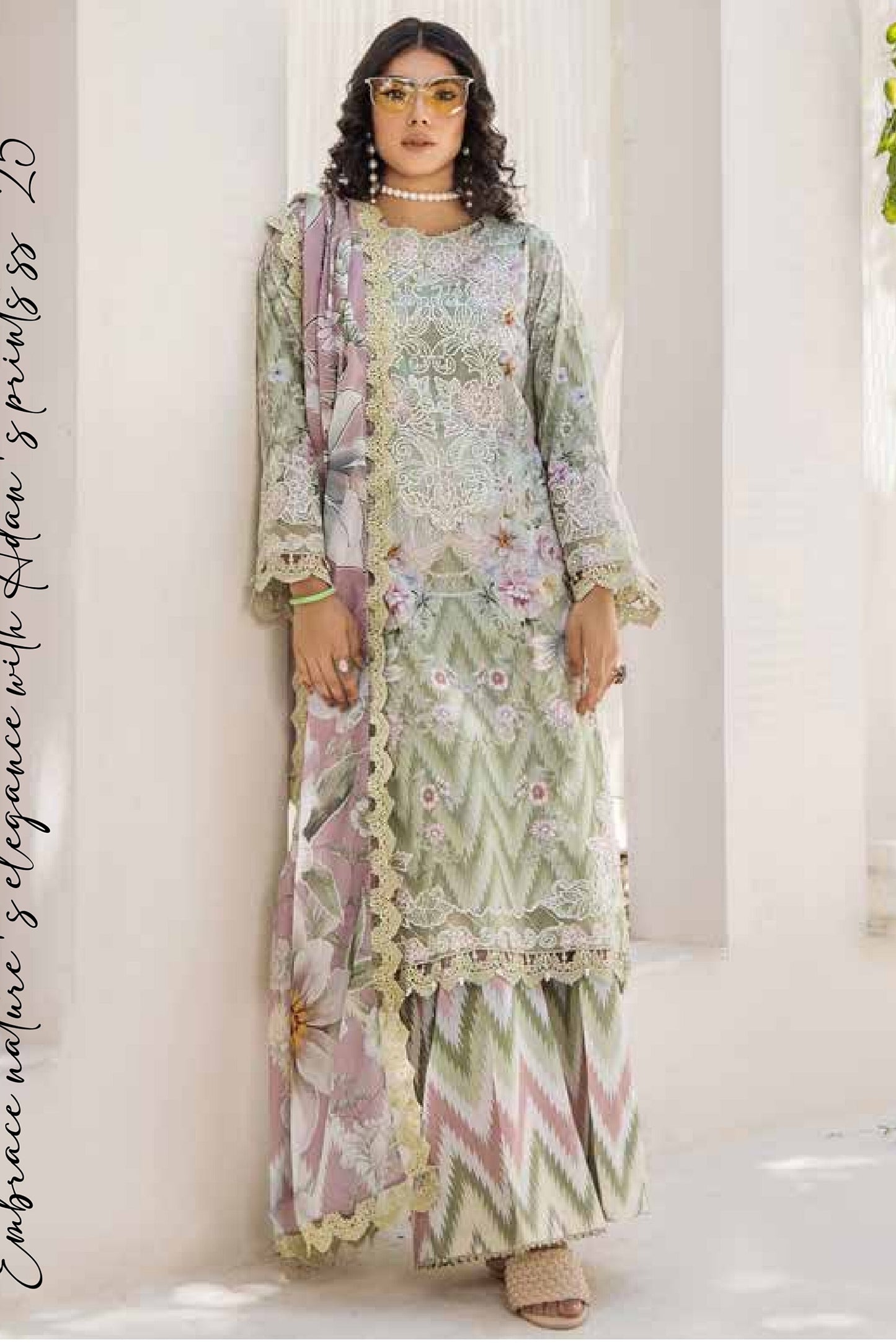 ADAN'S PRINTS UNSTITCHED LAWN SS'25