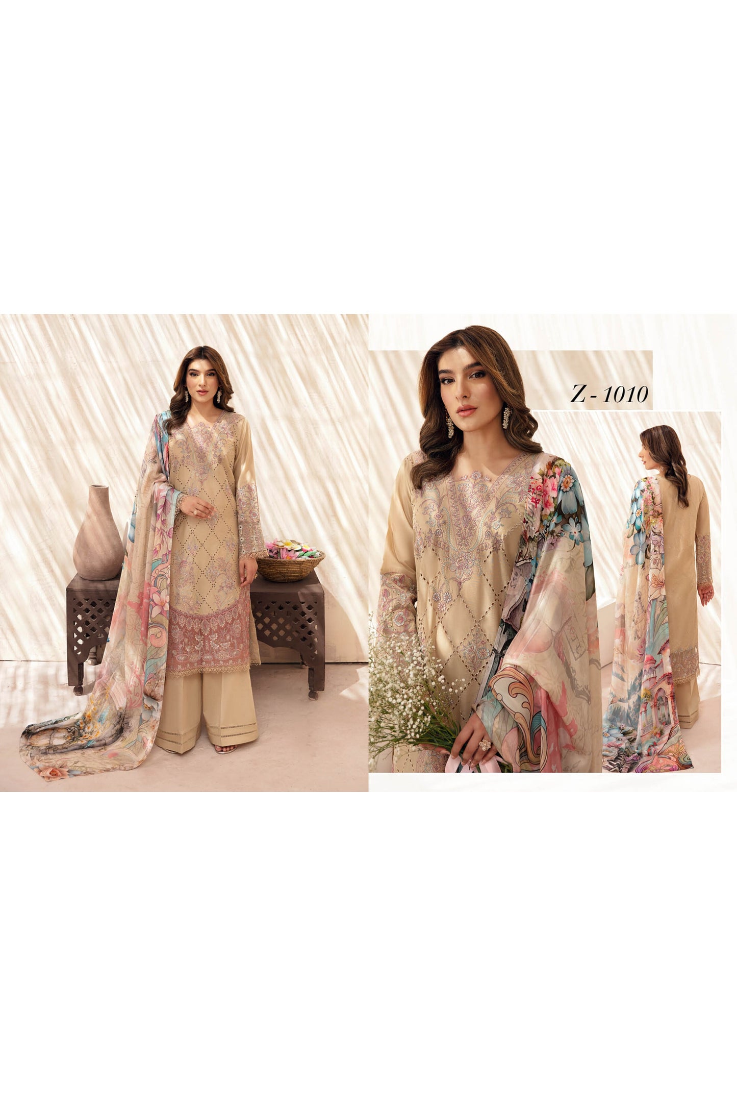 RAMSHA ANDAAZ LUXURY LAWN VOL 10 2025 🌸🌸🌸