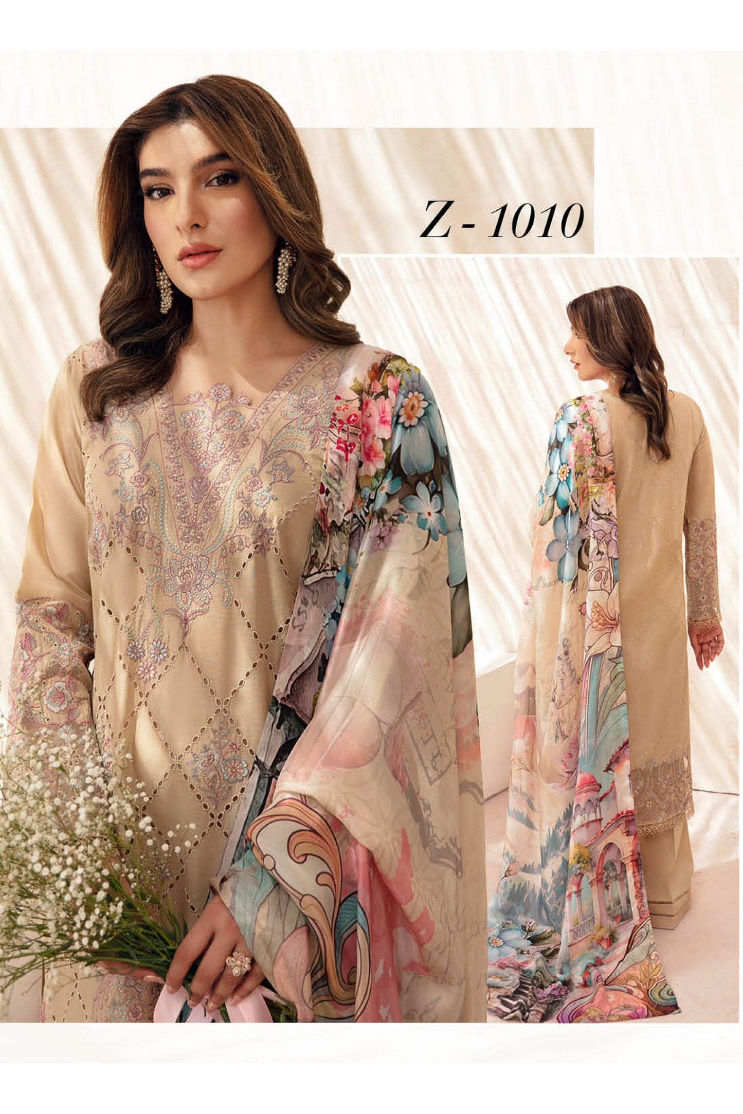 RAMSHA ANDAAZ LUXURY LAWN VOL 10 2025 🌸🌸🌸