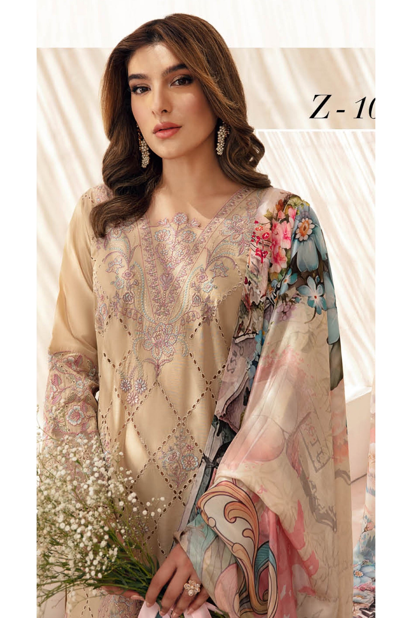 RAMSHA ANDAAZ LUXURY LAWN VOL 10 2025 🌸🌸🌸