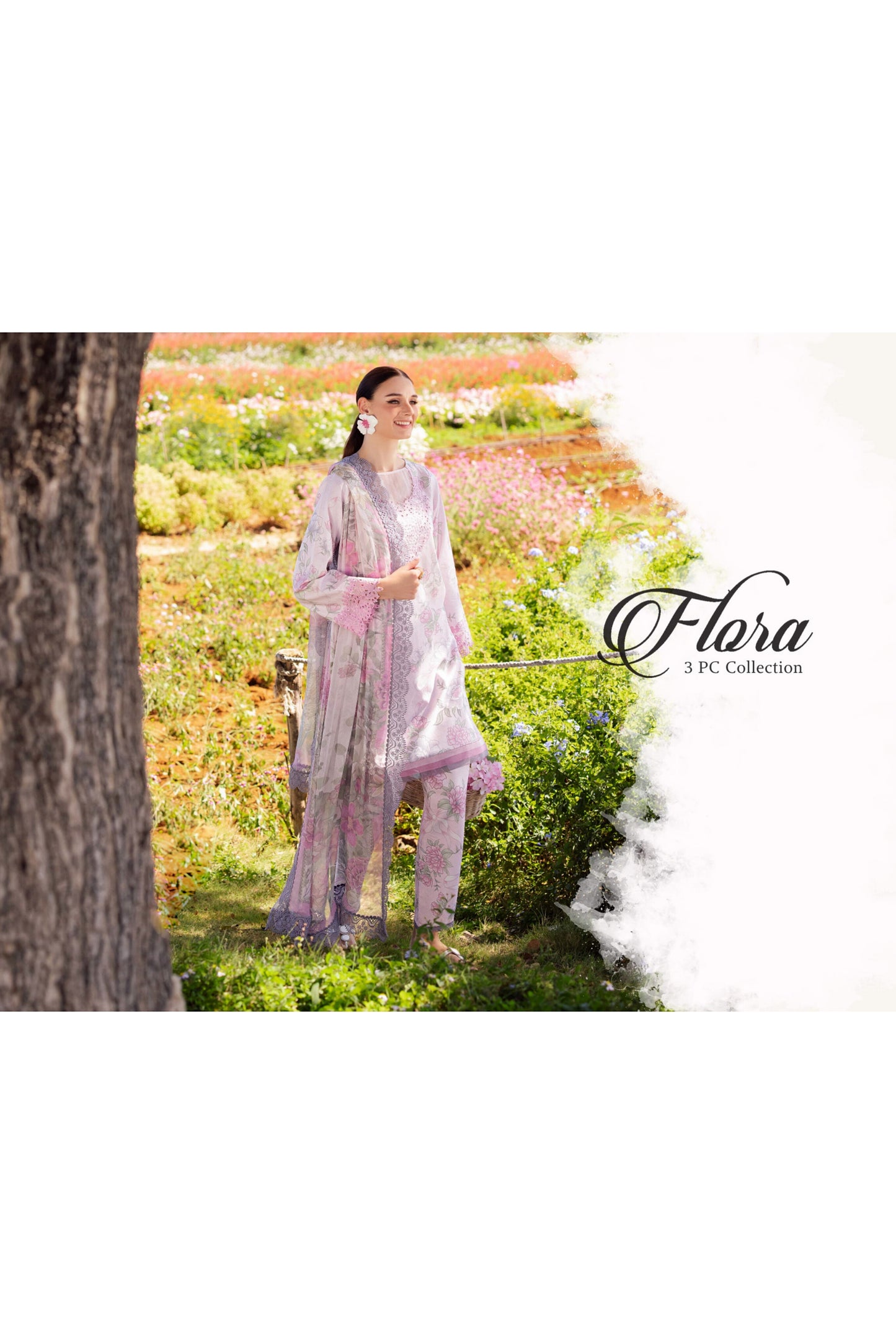 JADE FLORA 3 PC LAWN EMBROIDERED COLLECTION SS 25