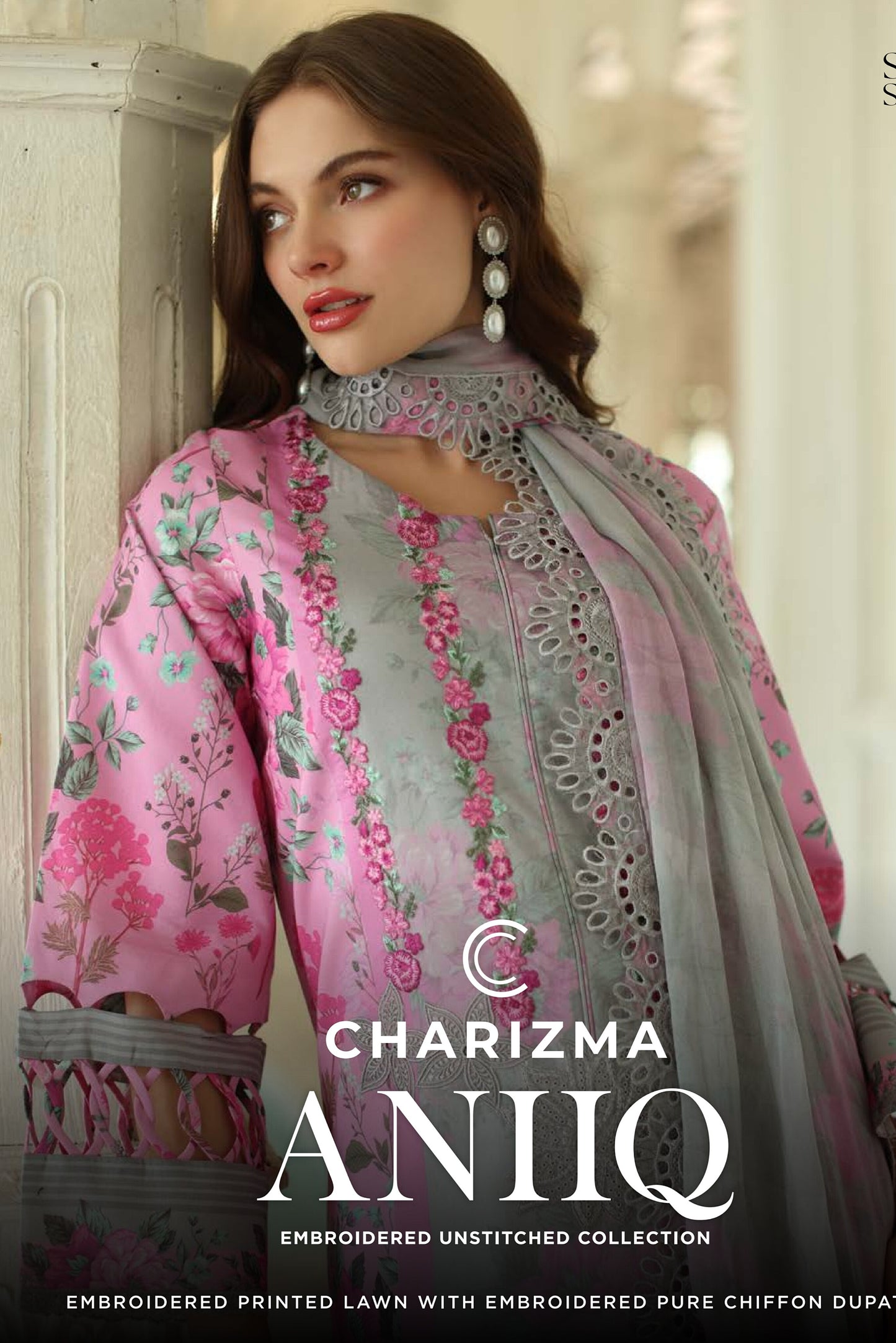 CHARIZMA ANIIQ EMBROIDERED COLLECTION SPRING SUMMER 2025