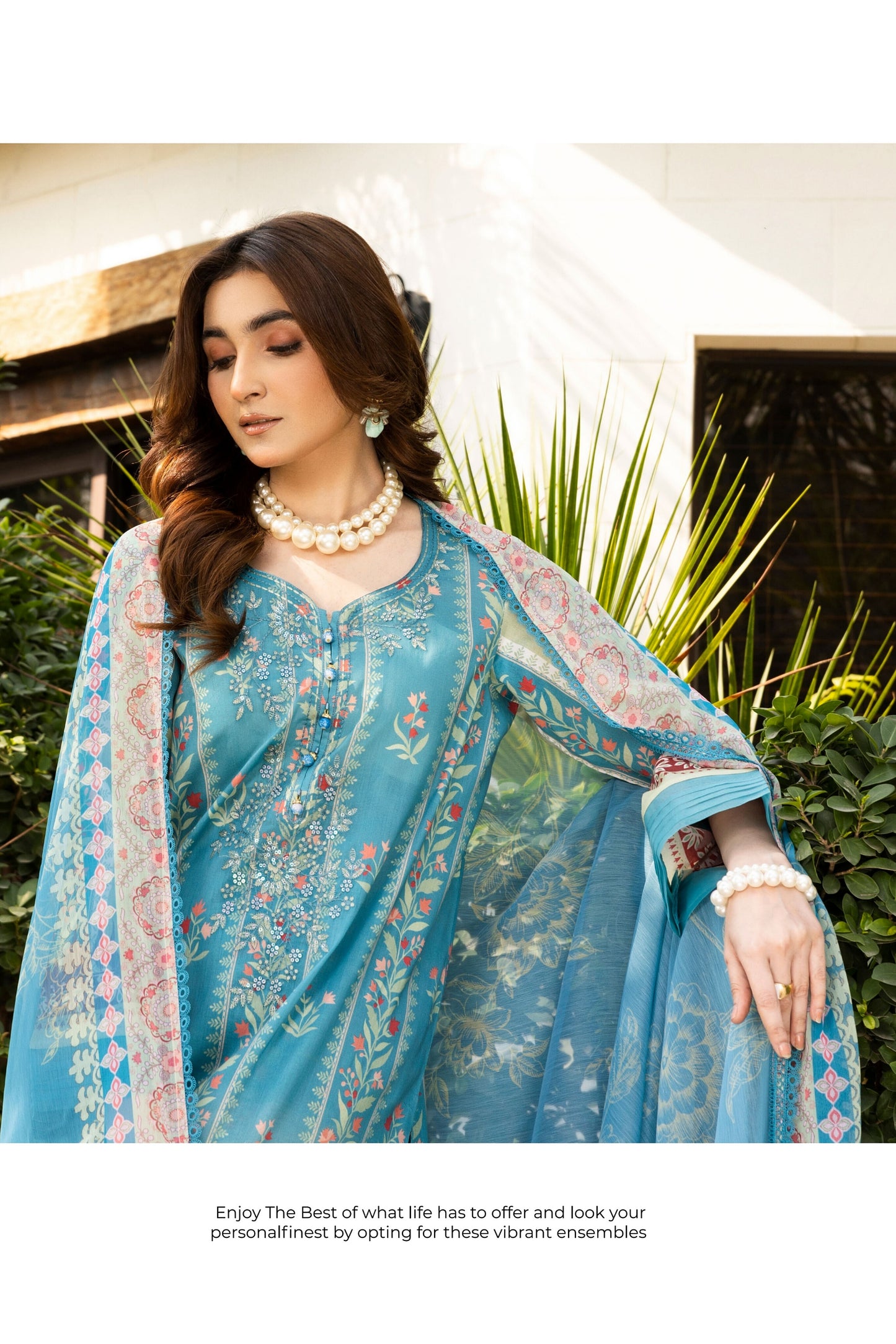 AAFREEN BY RIAZ ARTS EMBROIDERED LAWN 2025