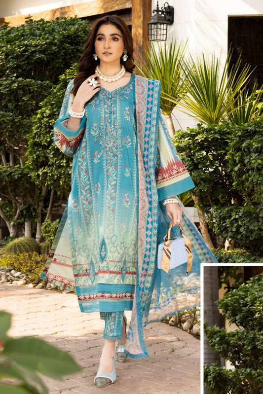 AAFREEN BY RIAZ ARTS EMBROIDERED LAWN 2025