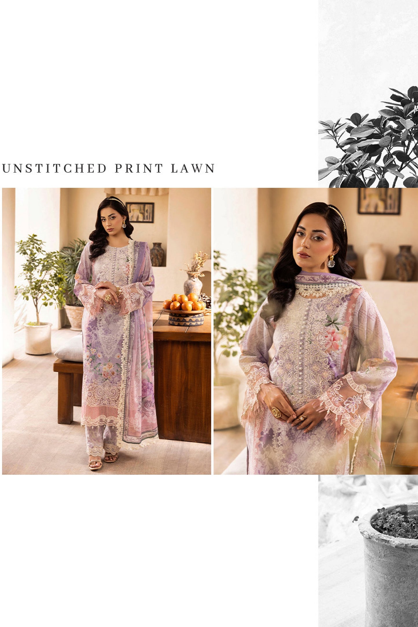 ADANS LIBAS CHANTELLE LAWN EMBROIDERED 2025