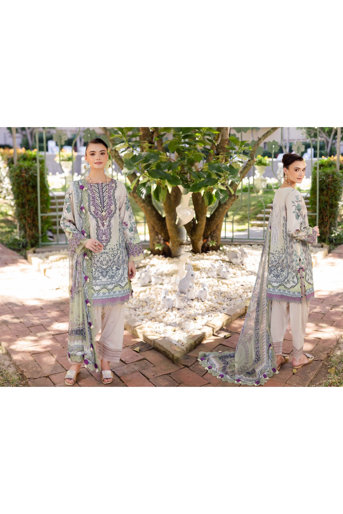 JADE BLISS LAWN EMBROIDERED SS 2025