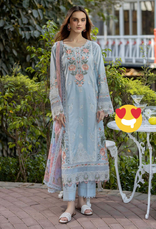 ADANS LIBAS GARDENIA EMBROIDERED LAWN 2025