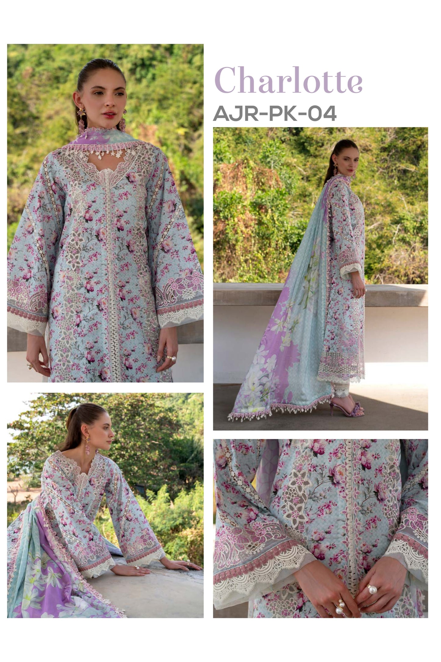 ALIF AJR PRITKARI LAWN EMBROIDERED 2025