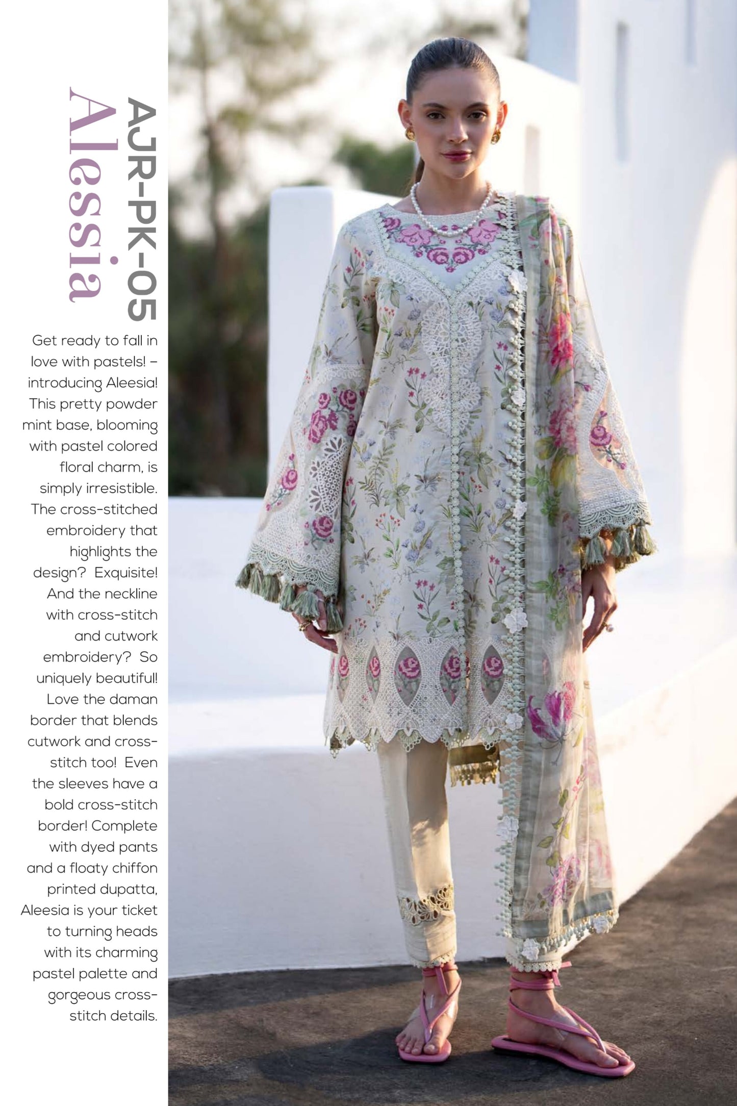 ALIF AJR PRITKARI LAWN EMBROIDERED 2025
