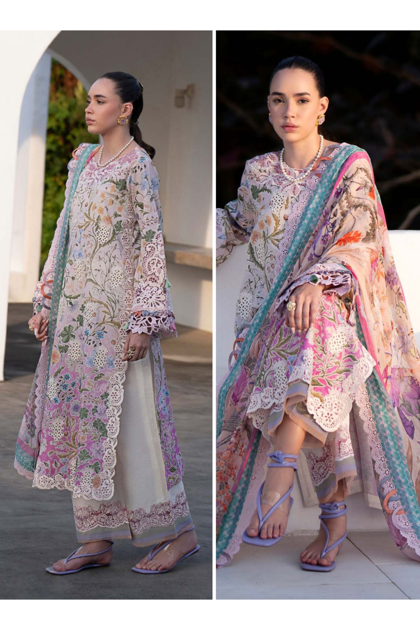 ALIF AJR PRITKARI LAWN EMBROIDERED 2025