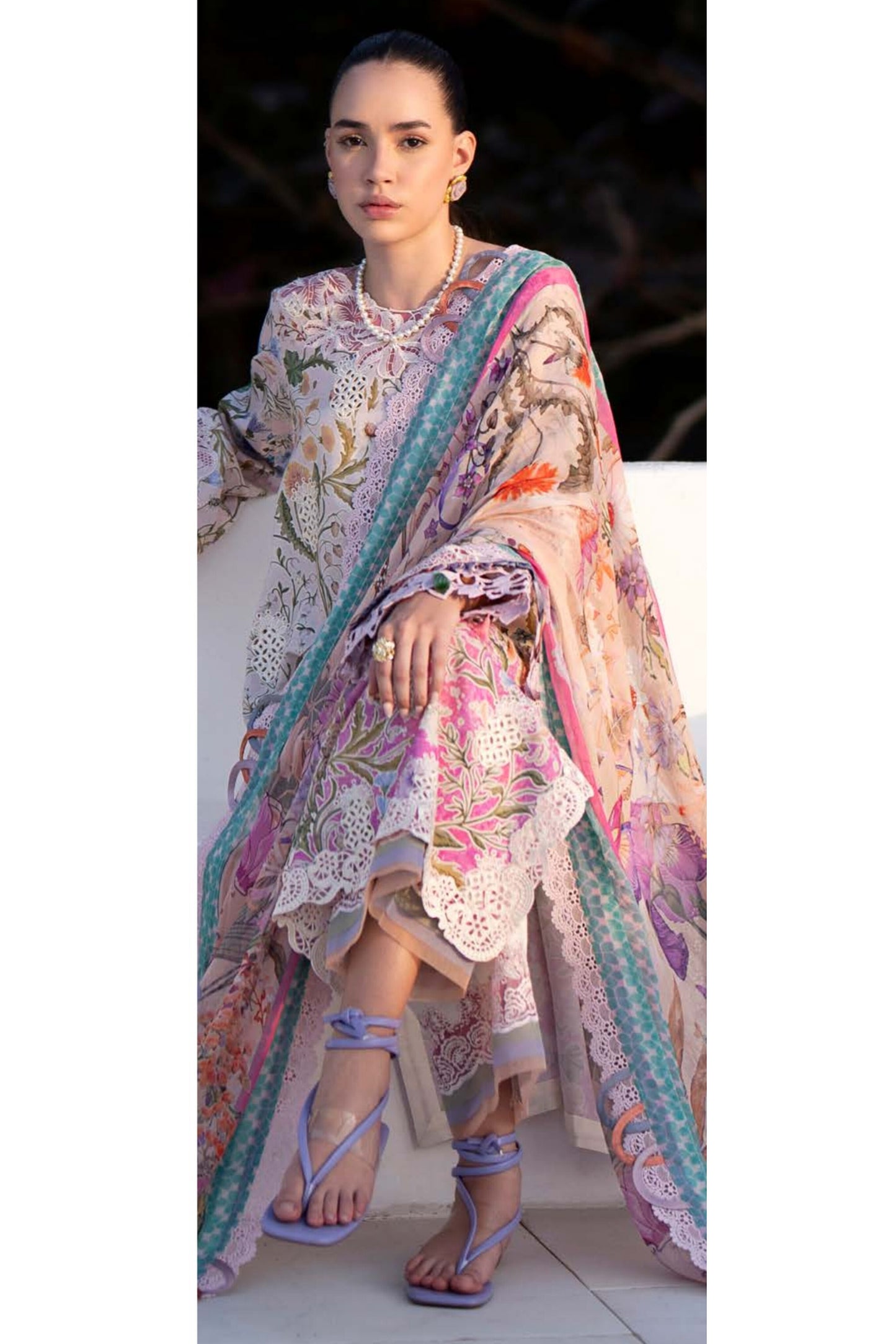 ALIF AJR PRITKARI LAWN EMBROIDERED 2025