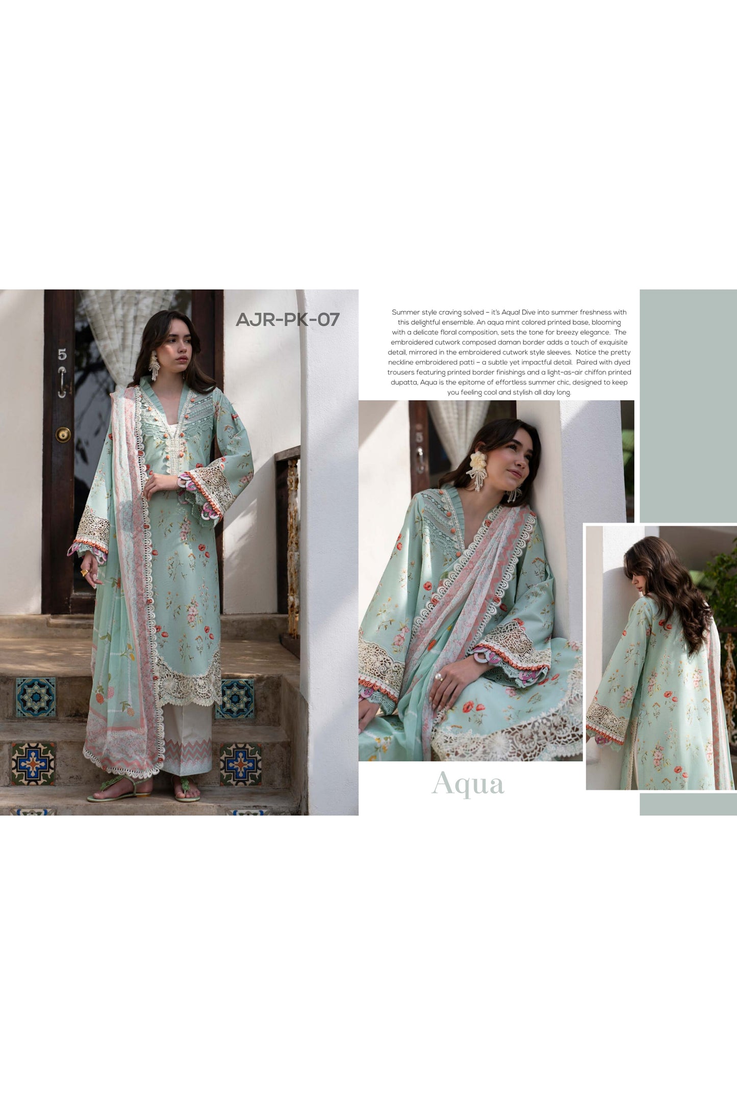 ALIF AJR PRITKARI LAWN EMBROIDERED 2025