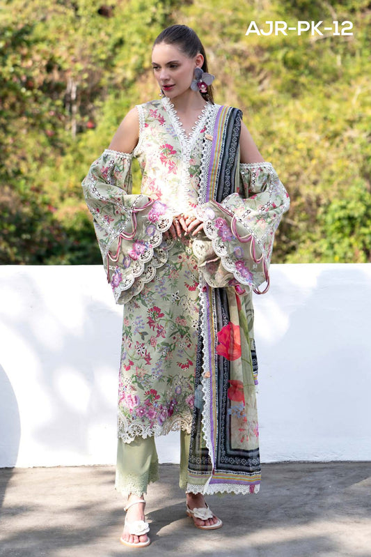 ALIF AJR PRITKARI LAWN EMBROIDERED 2025