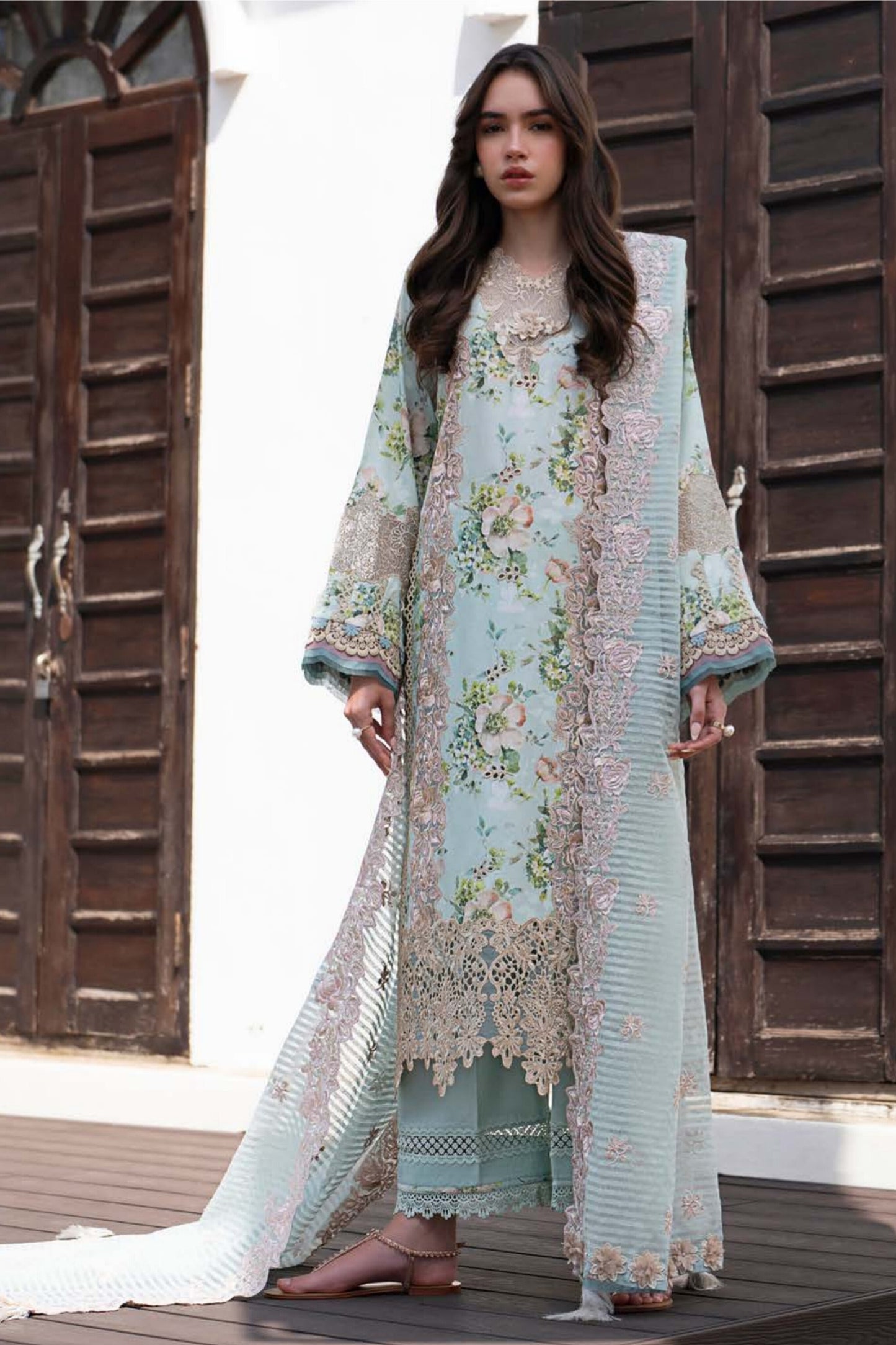 ALIF AJR PRITKARI LAWN EMBROIDERED 2025