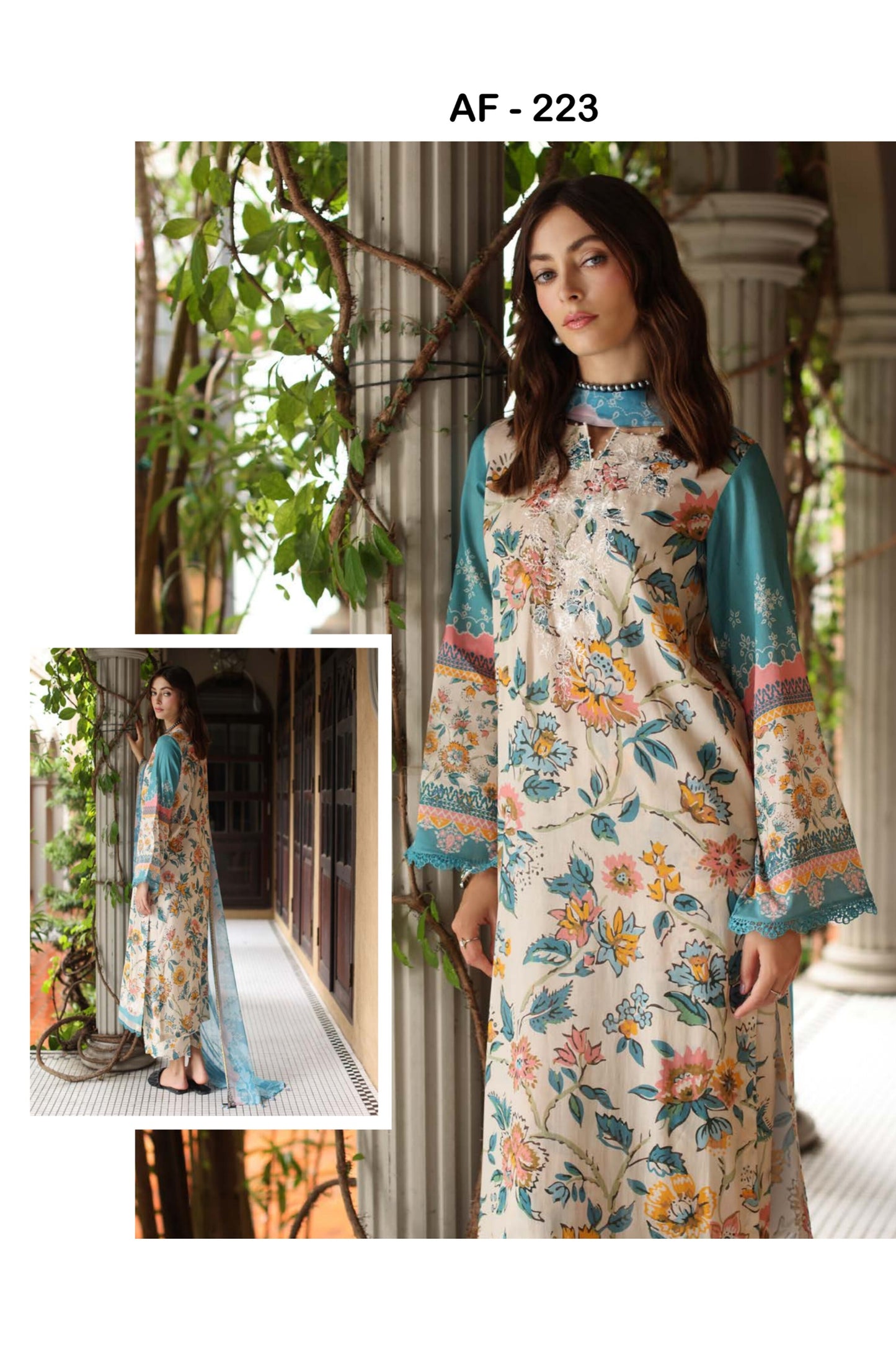 AAFREEN BY RIAZ ARTS CHIKANKARI EMBROIDERED LAWN 2025