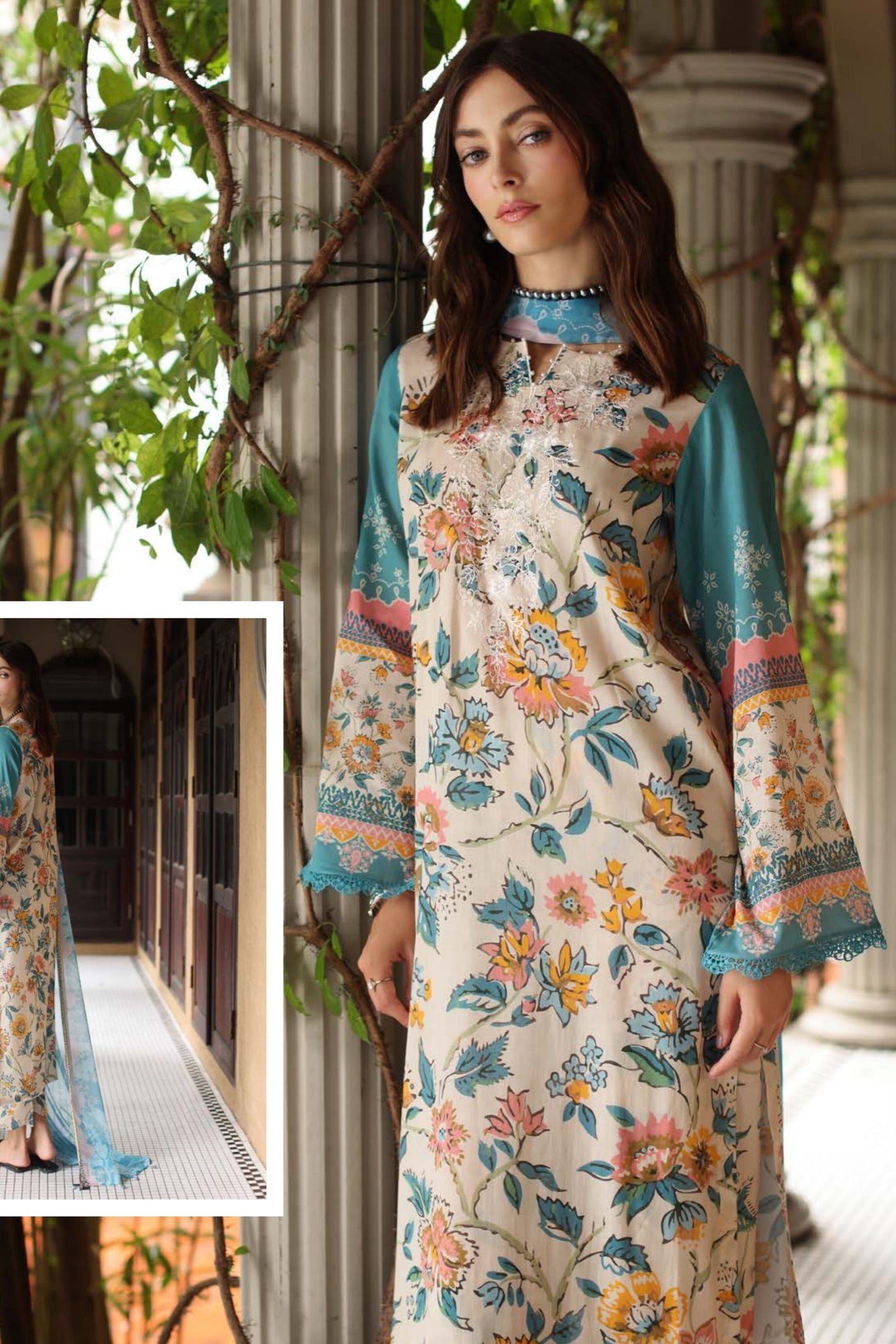 AAFREEN BY RIAZ ARTS CHIKANKARI EMBROIDERED LAWN 2025