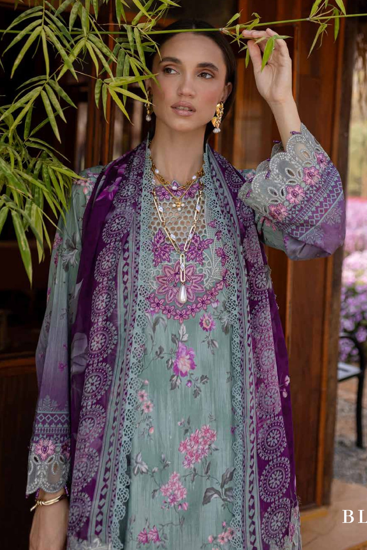 NUREH BLOOM LAWN PRINTED EMBROIDERED COLLECTION 2025