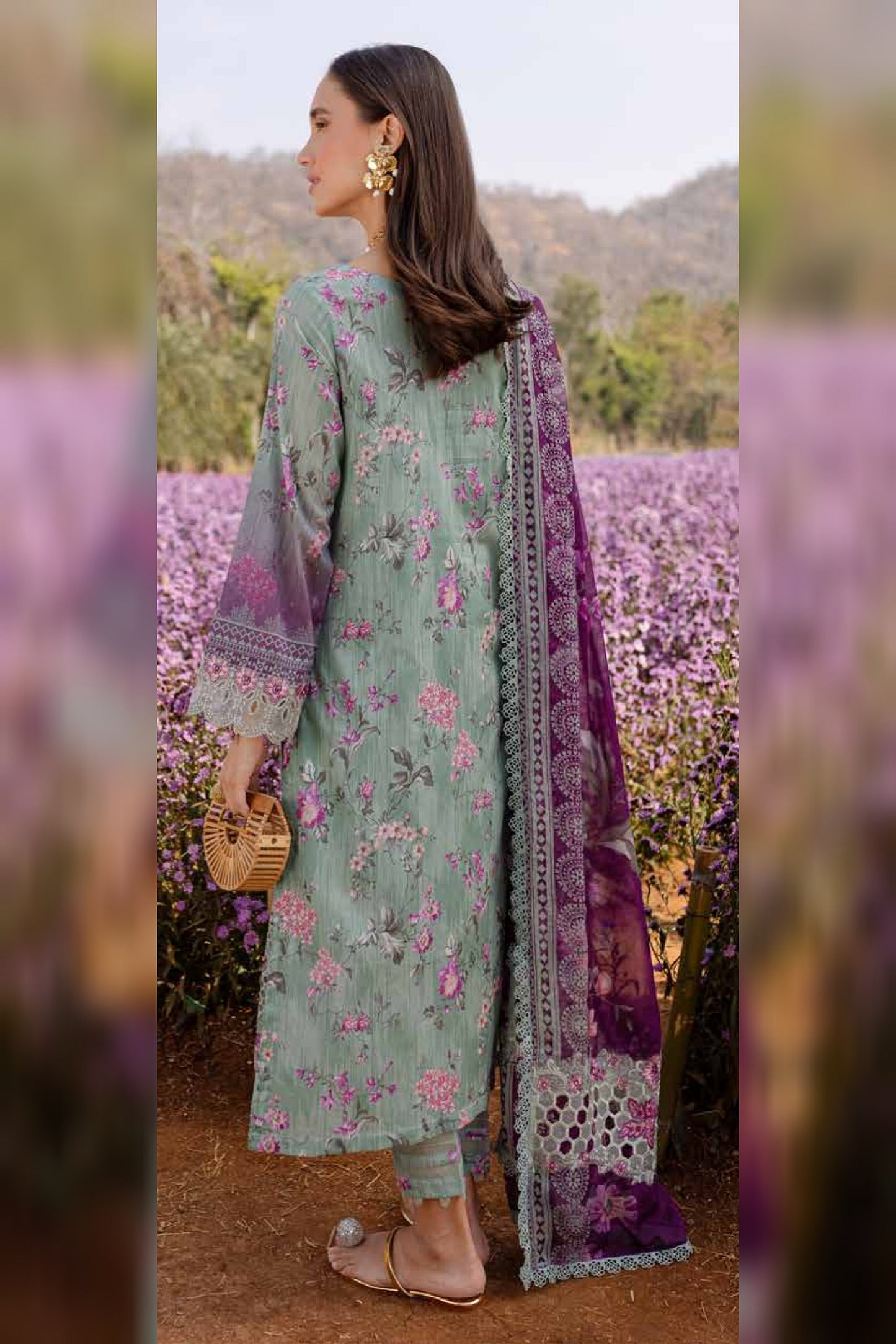 NUREH BLOOM LAWN PRINTED EMBROIDERED COLLECTION 2025