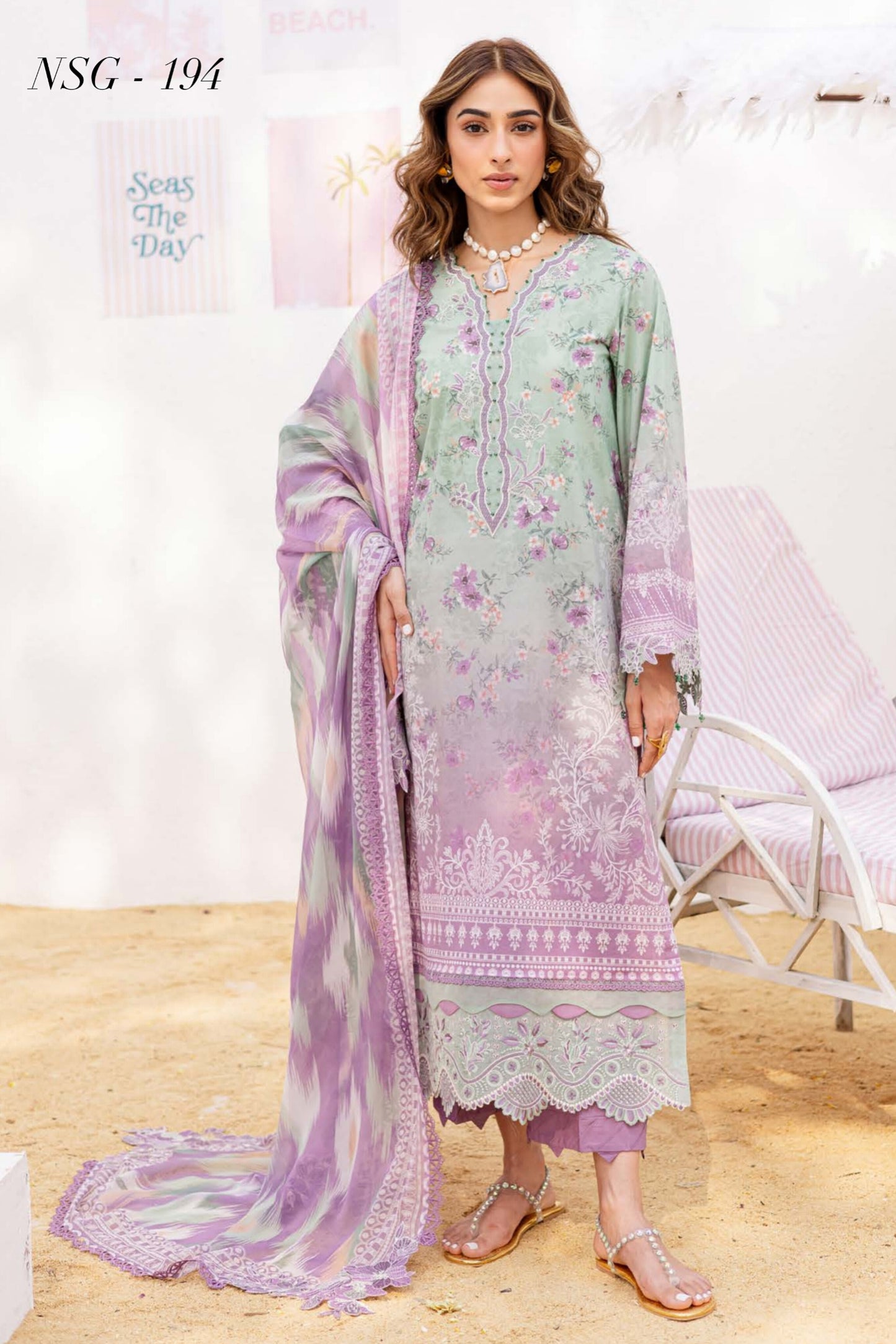 NUREH GARDENIA LAWN EMBROIDERED COLLECTION 2025