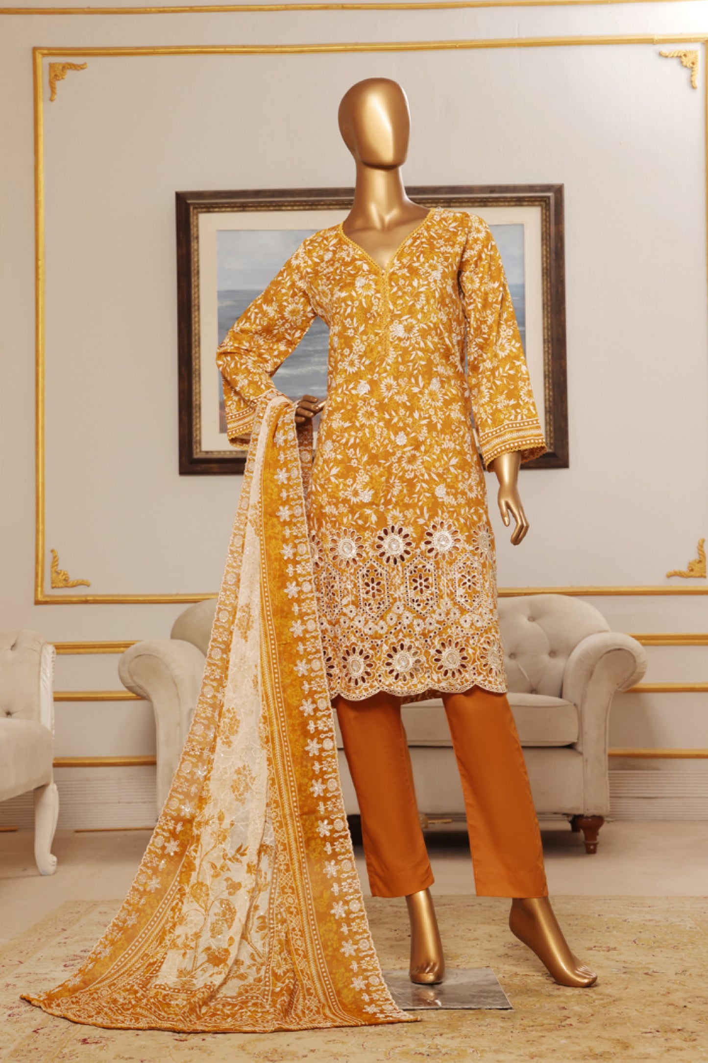 RIWAYAT PREMIUM EMBROIDERED LAWN WITH CHIFFON EMBROIDERED DUPATTA VOL 13 2025
