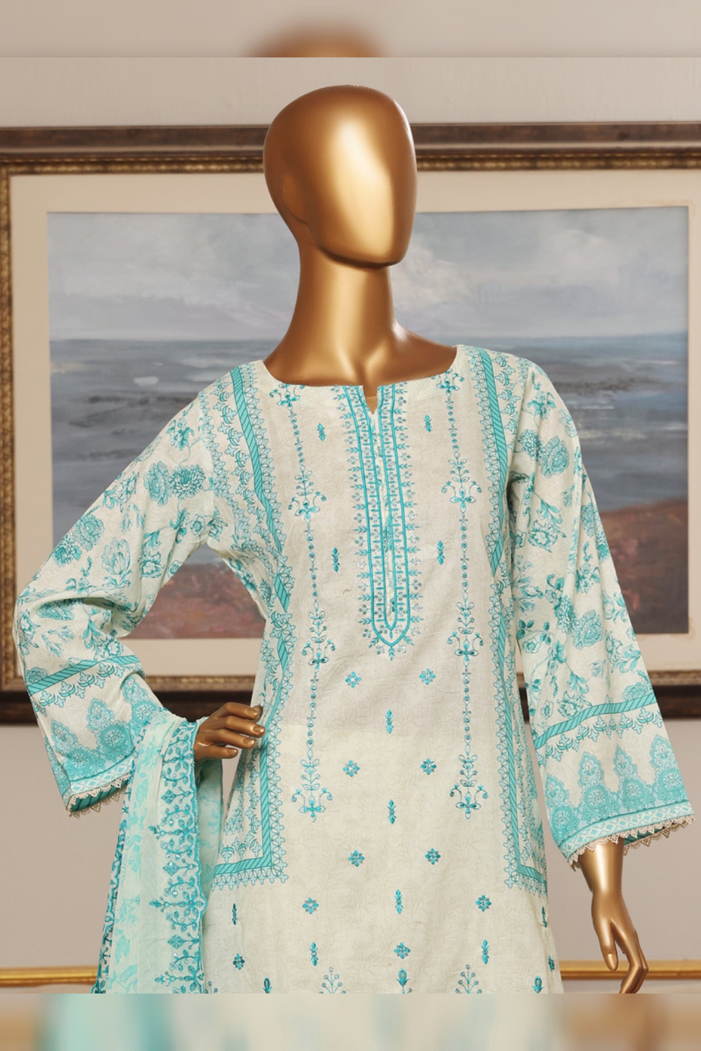 RIWAYAT PREMIUM EMBROIDERED LAWN WITH CHIFFON EMBROIDERED DUPATTA VOL 13 2025