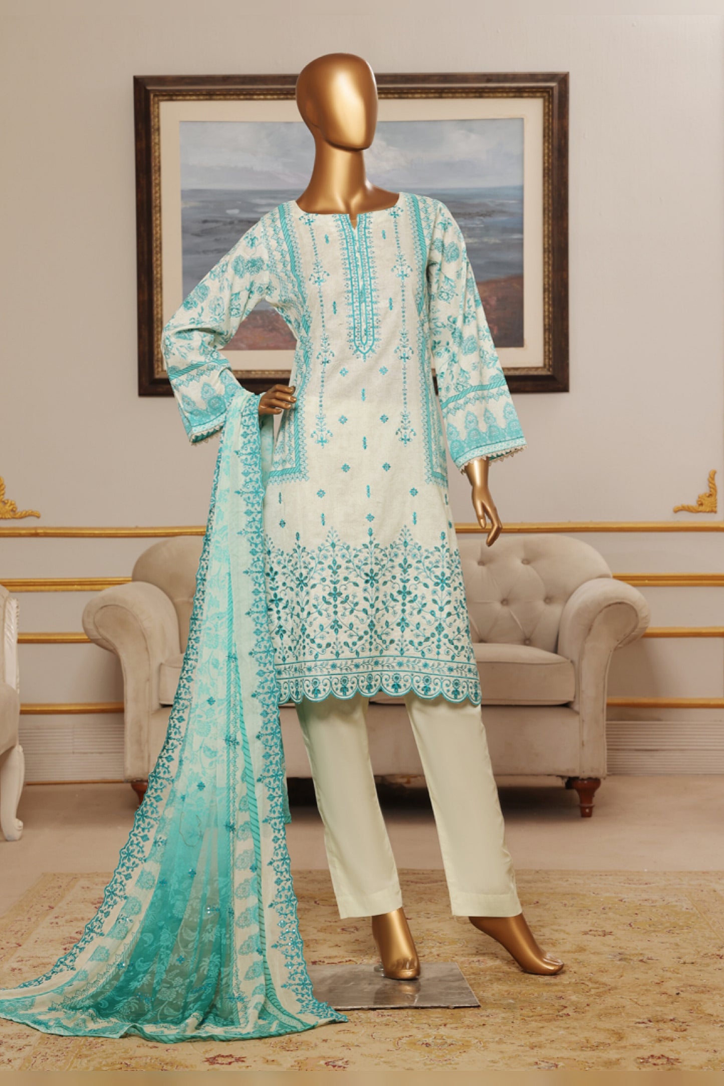 RIWAYAT PREMIUM EMBROIDERED LAWN WITH CHIFFON EMBROIDERED DUPATTA VOL 13 2025