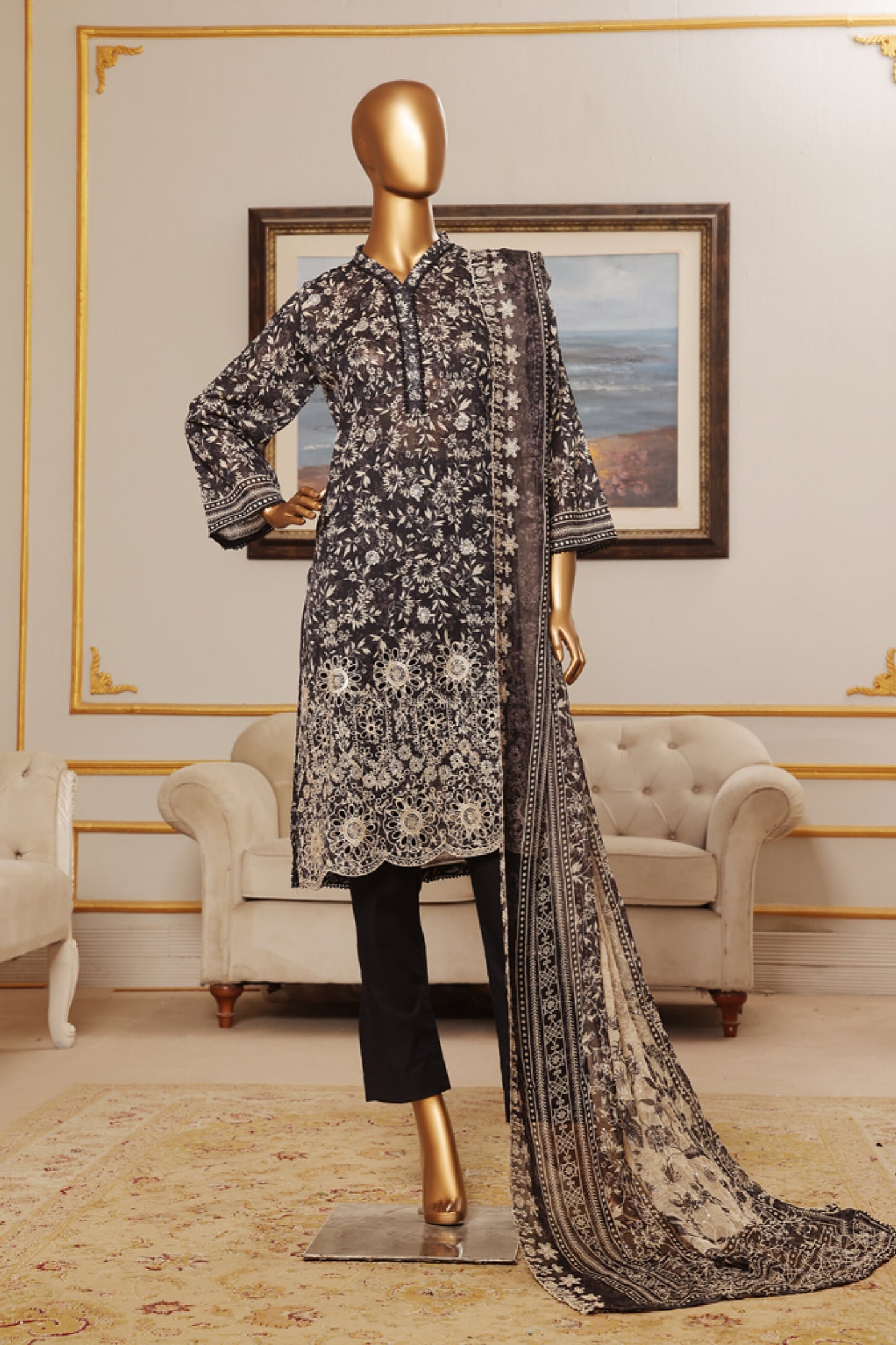RIWAYAT PREMIUM EMBROIDERED LAWN WITH CHIFFON EMBROIDERED DUPATTA VOL 13 2025